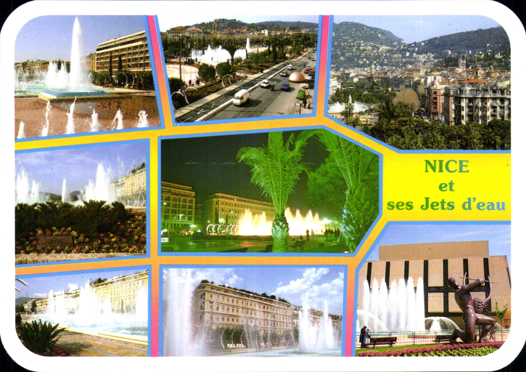 CPM Images de France Cote d'Azur Nice et ses Jets d'eau 