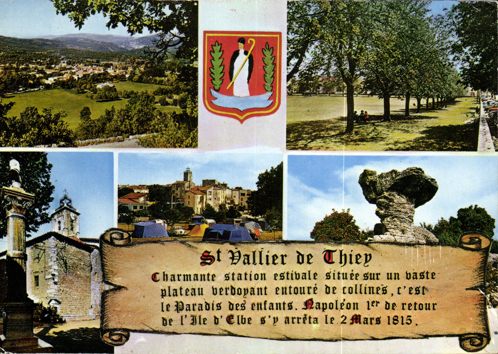 CPM Souvenir de Saint Vallier de Thiey 