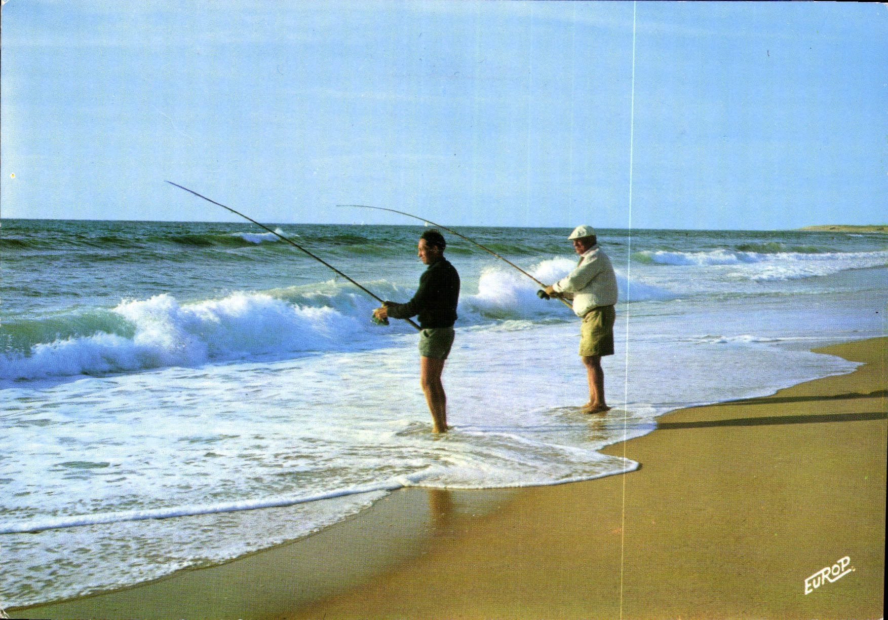 CPM Les pecheurs au bord de l'Ocean Peche