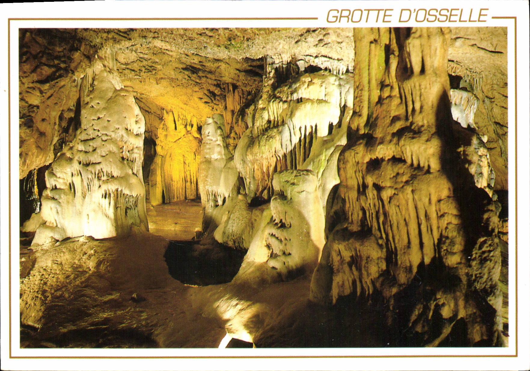CPM Grotte d'Ossette a 20kms de Besancon Doubs Salle des cristaux 