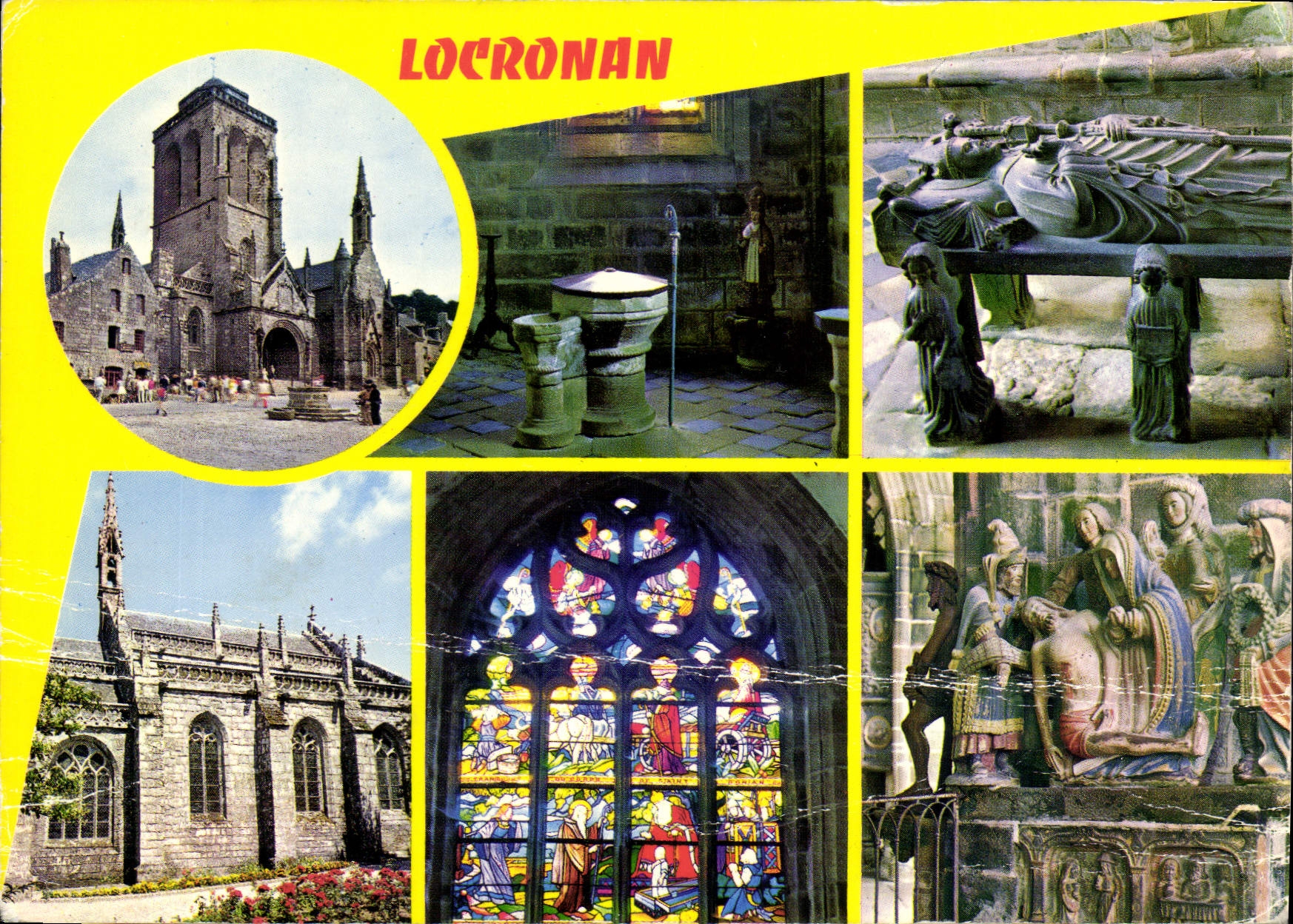 CPM Couleurs de bretagne Locronan L'Eglise et l'Interieur 