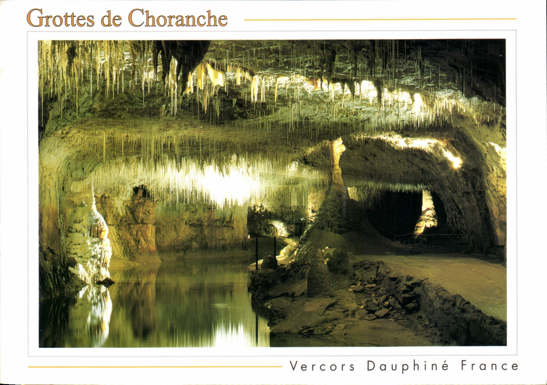 CPM Images de France Isere Les Grottes de Choranche Site unique en Europe