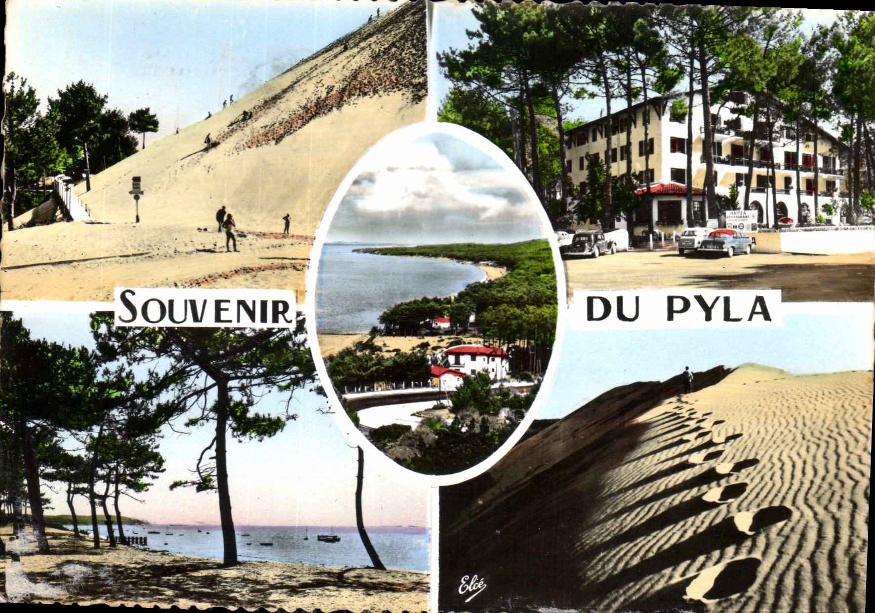 CPM Pyla De G a D Ascension de la Grande Dune Hotel Haliza Vue de la Corniche Place Daniel Meller la