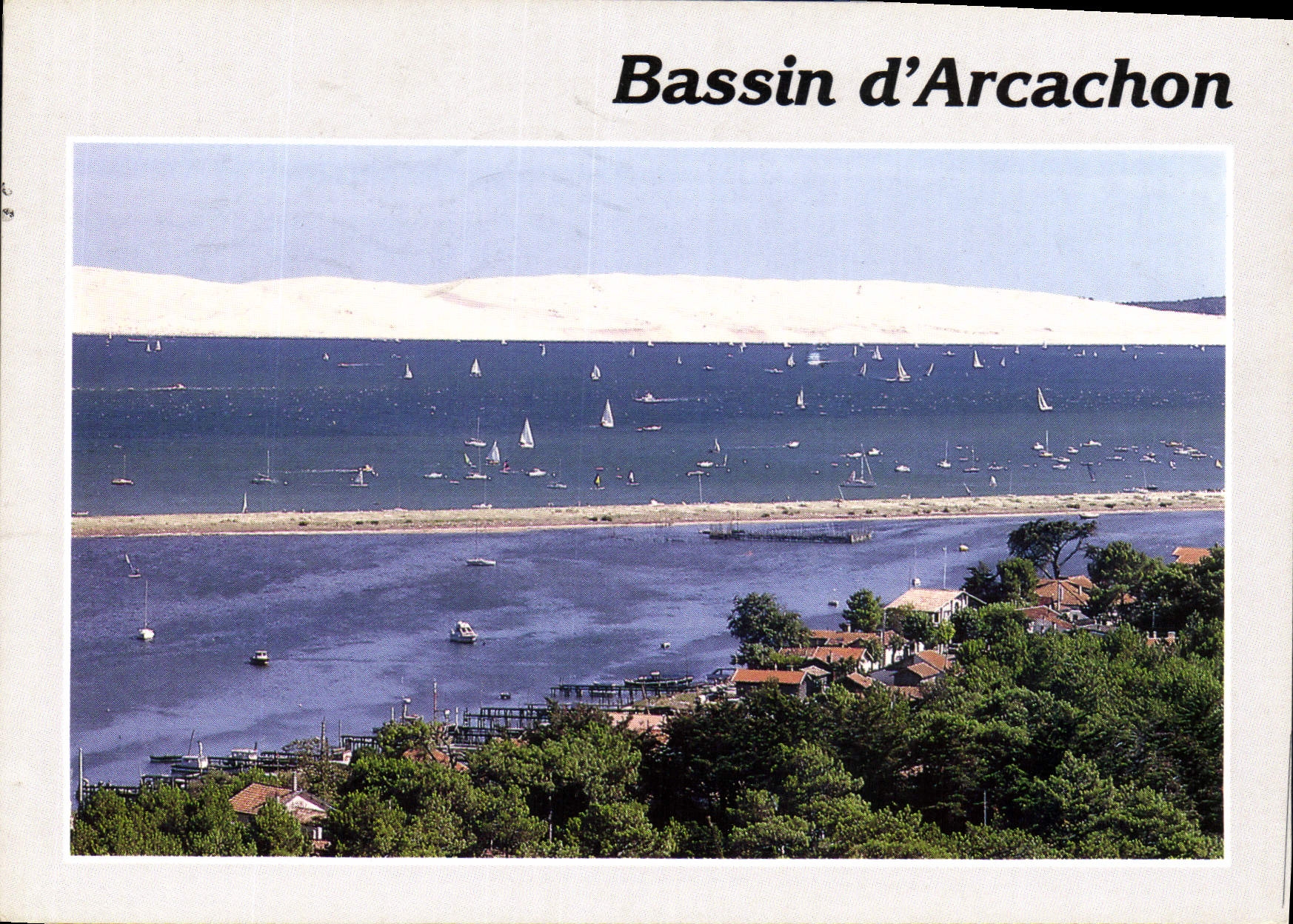 CPM Bassin d'Arcachon Arcachon le Cap Ferret Gironde Vue sur le Bassin d'Arcachon le mumbaud et la d