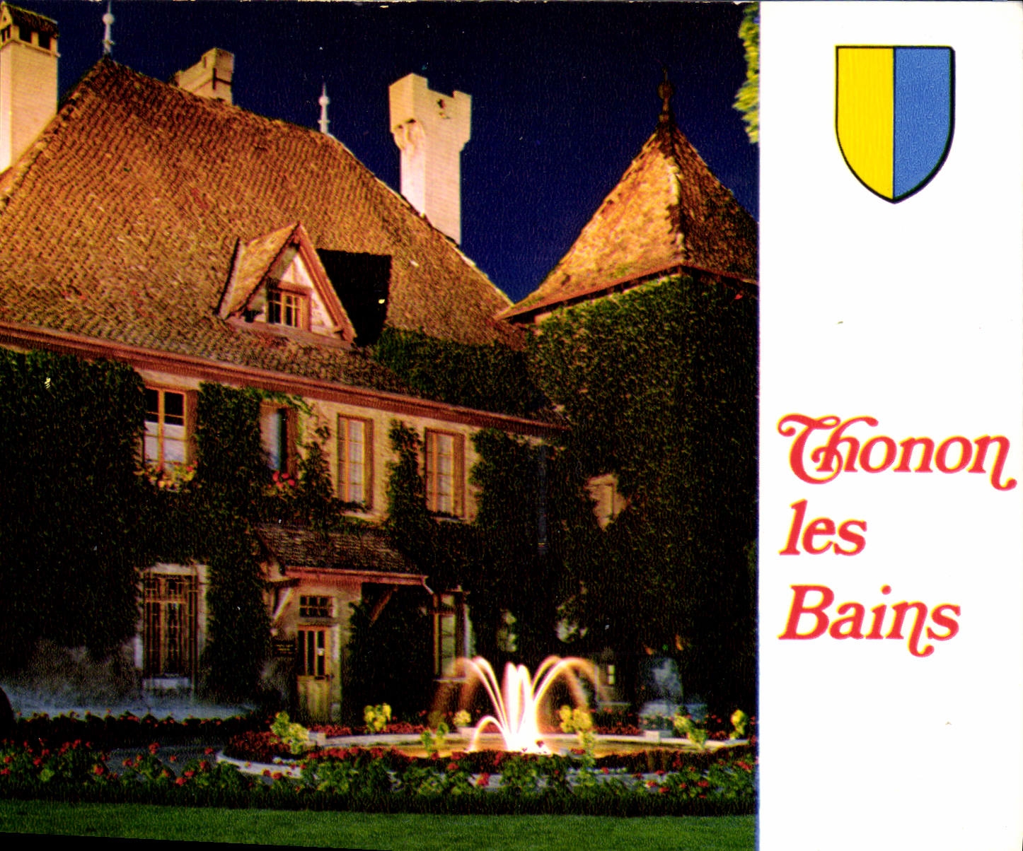 CPM Thonon les Bains The Savole Le chateau de Sonnaz la nuit