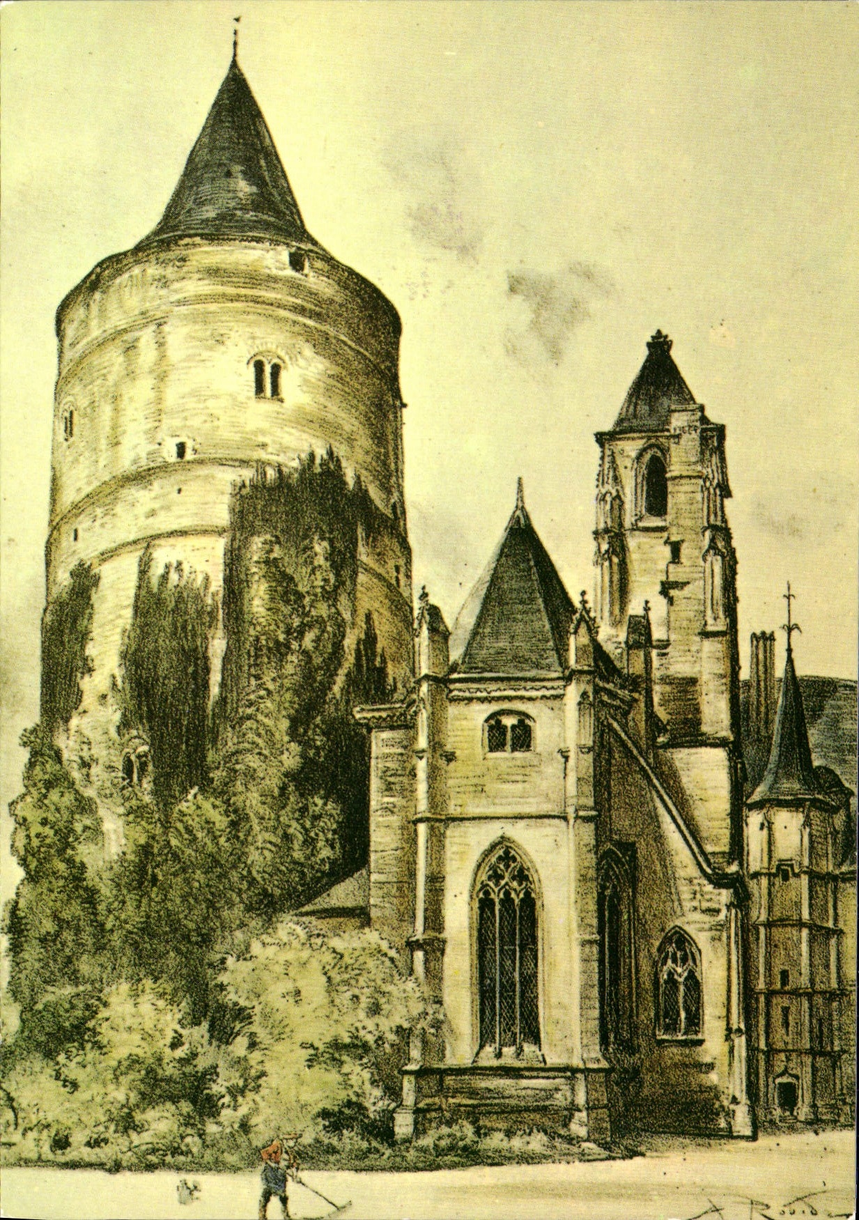 CPM Chateaudin Au Temps Jadis Le Donjon du Chateau