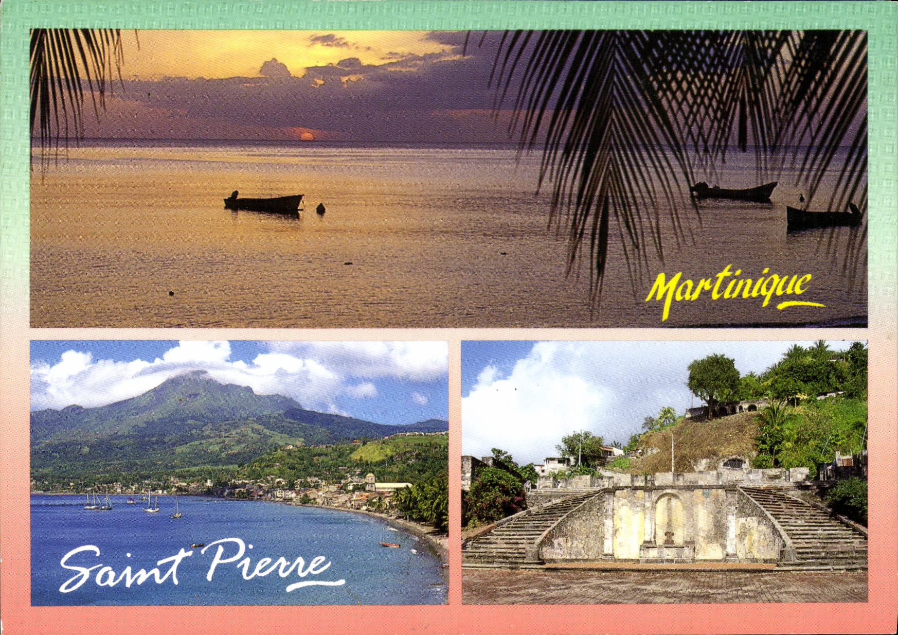 CPM Martinique Saint Pierre Mme Suzanne Laurent Petit Lezard Le Diamant 