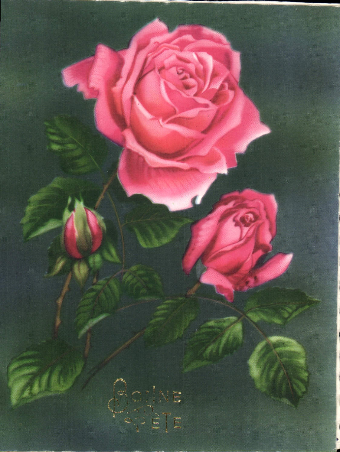 CPM Bonne Fete Fleurs