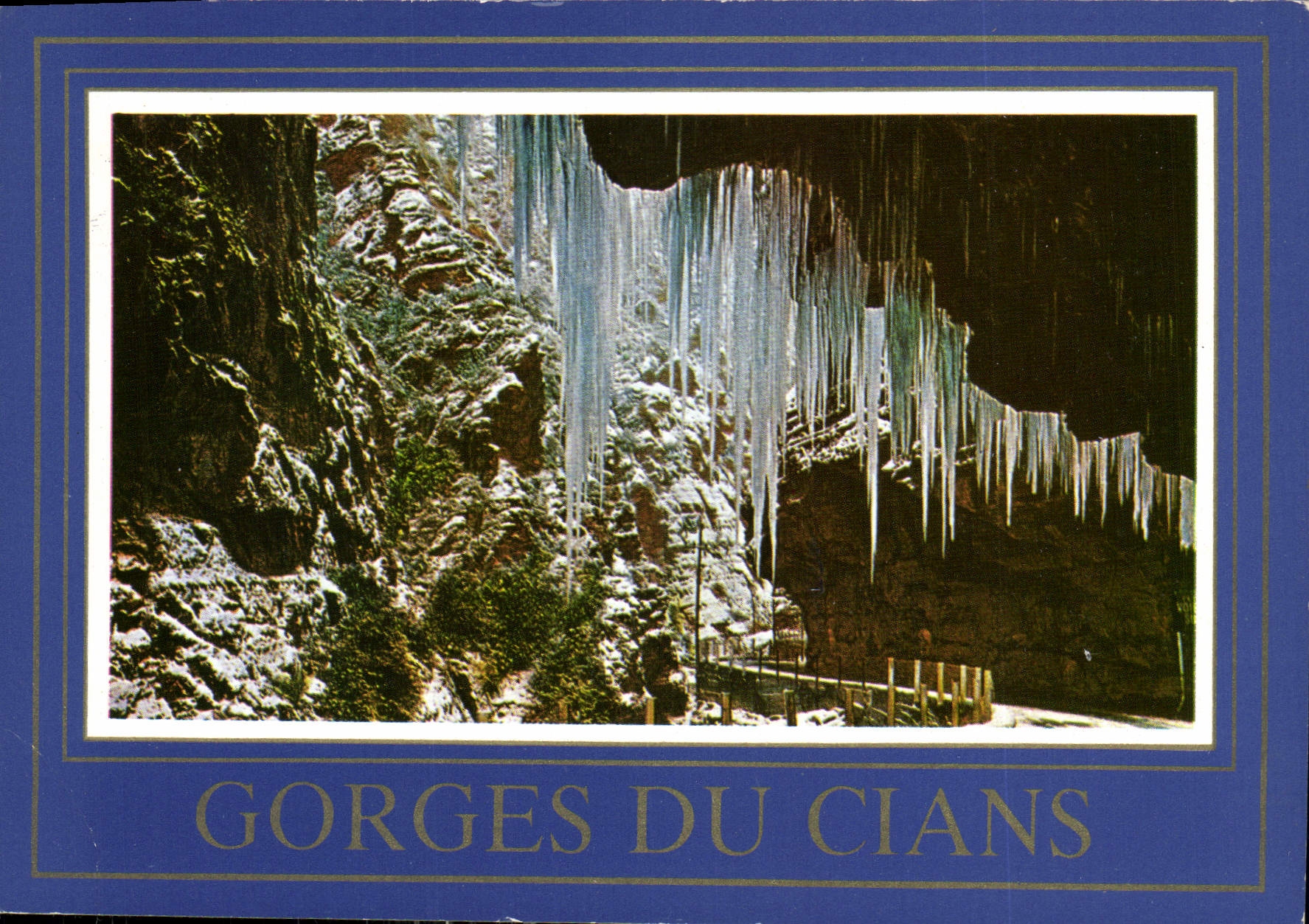 CPM Les Alpes Maritimes Les Gorges du Cians en hiver Route de Touet sur Var a Beuil Valberg