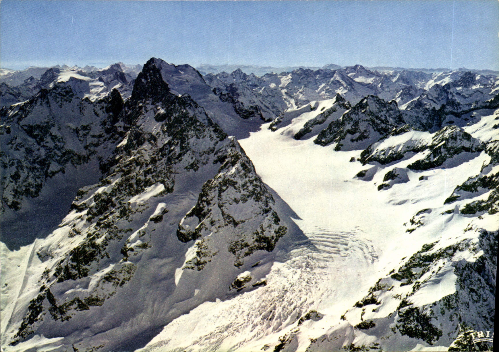 CPD Dauphine Massif des Ecrins Pelvoux Le Glacier Blanc et la Barre des Ecrins