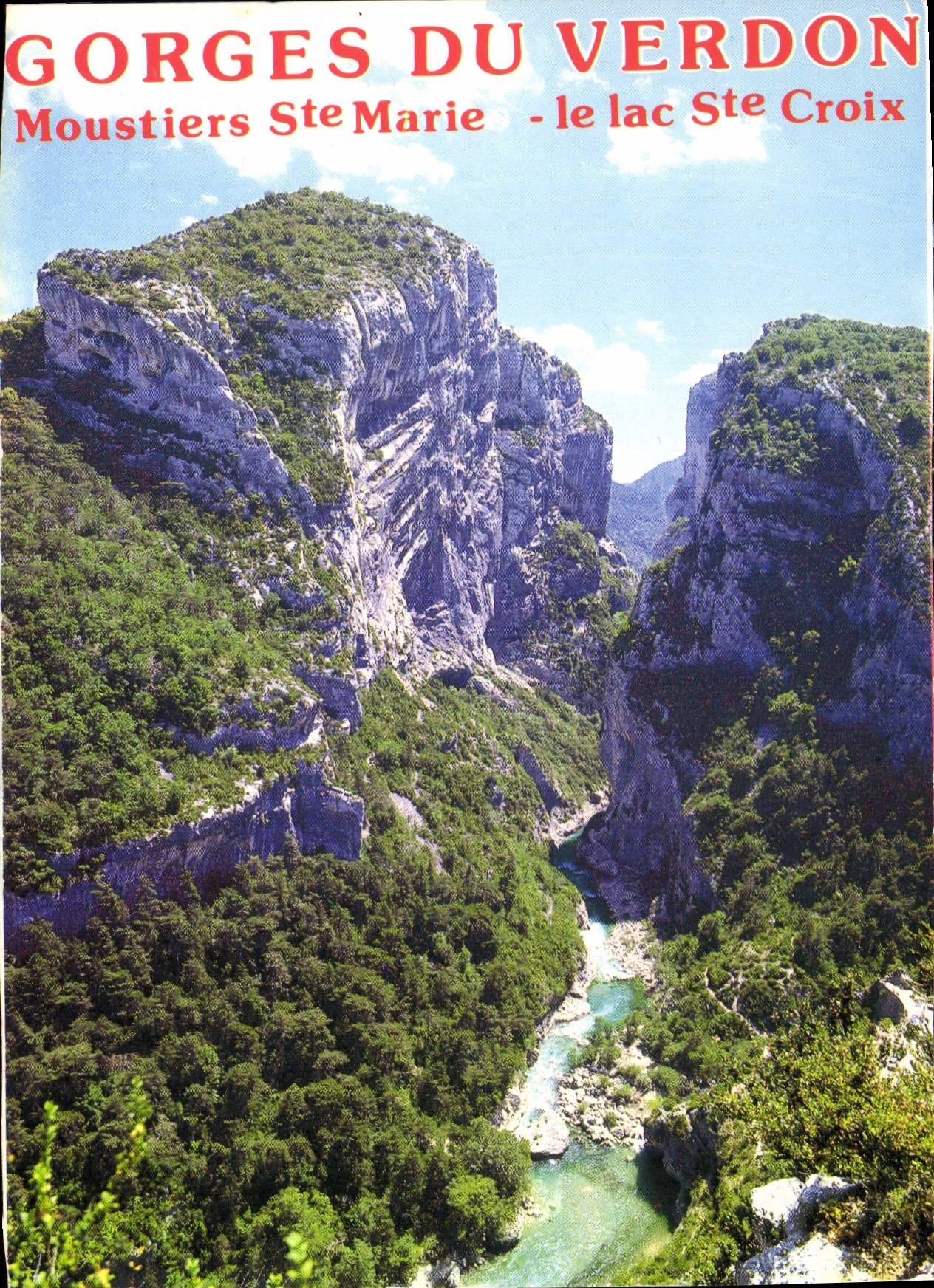 CPM Gorges du Verdon Moustiers Ste Marie le lac Ste Croix