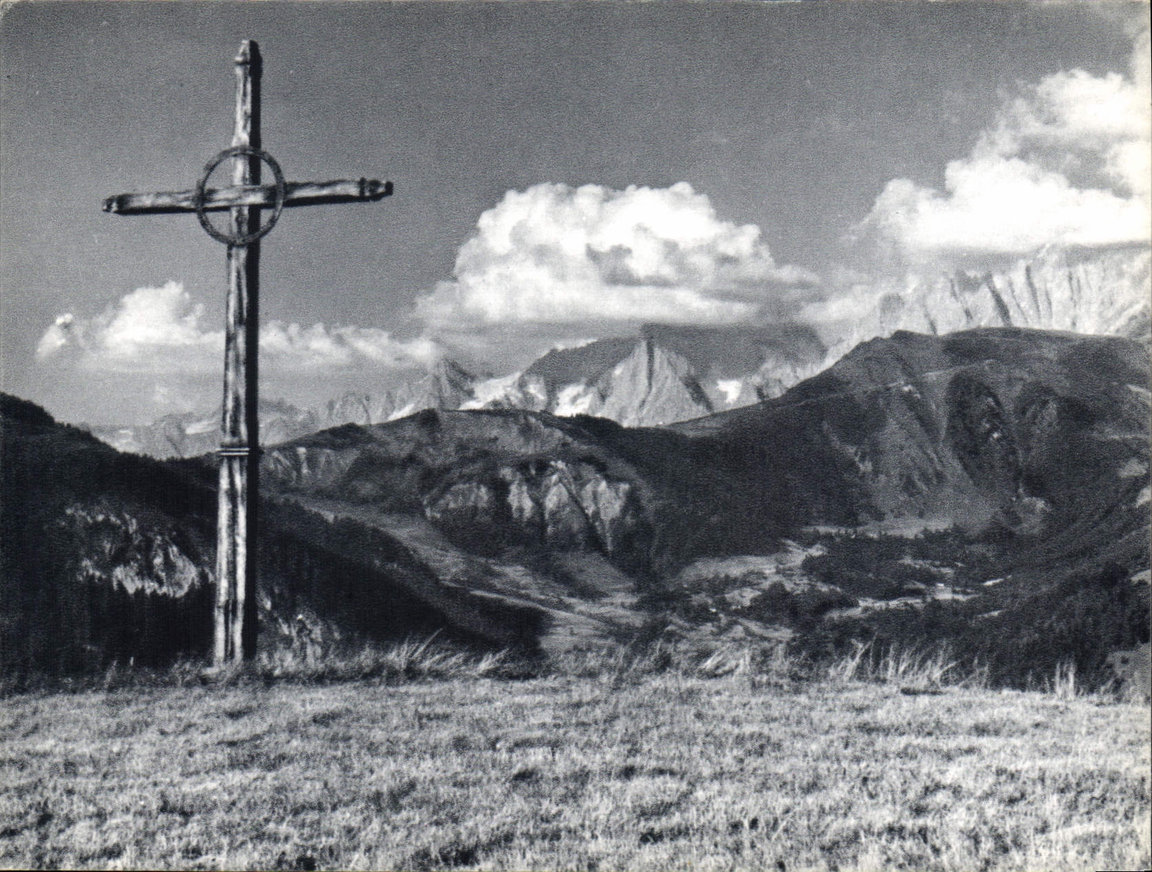 CPM Croix de St Nicolas de Veroce Alpes 