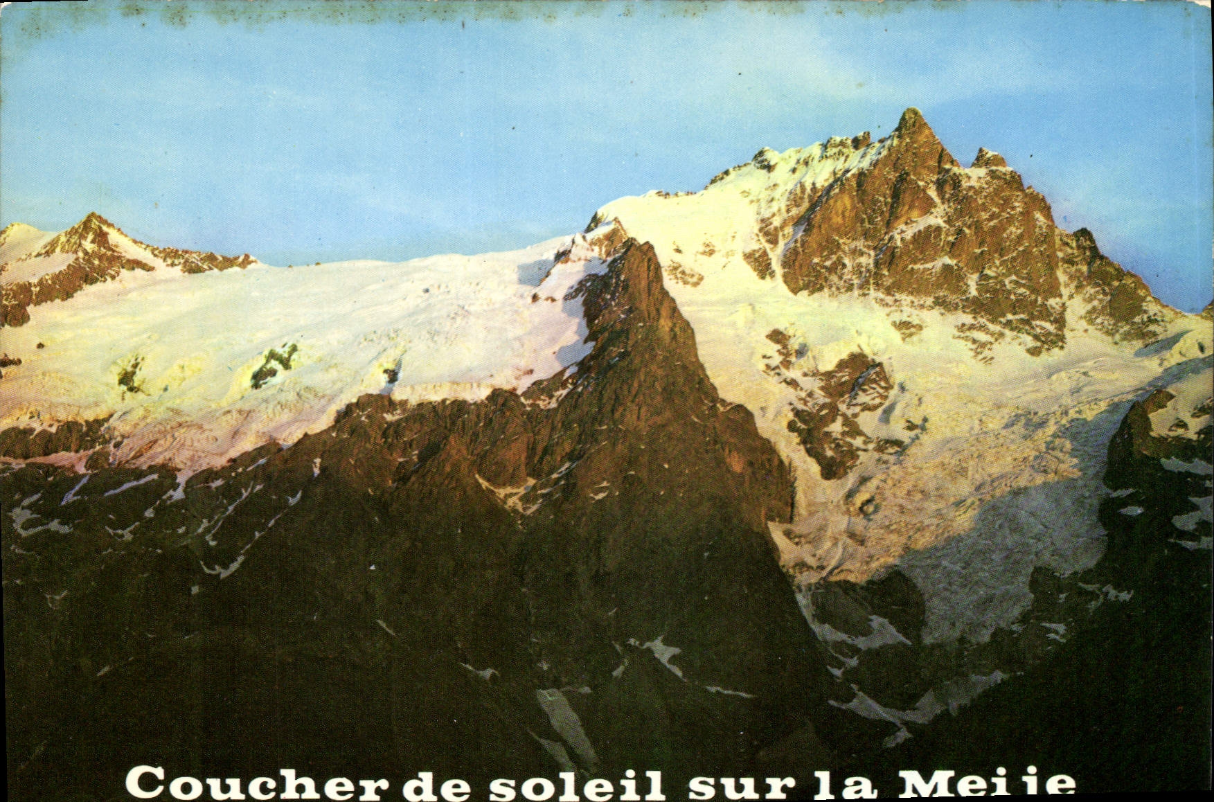 CPM Coucher de soleil sur la Meije 