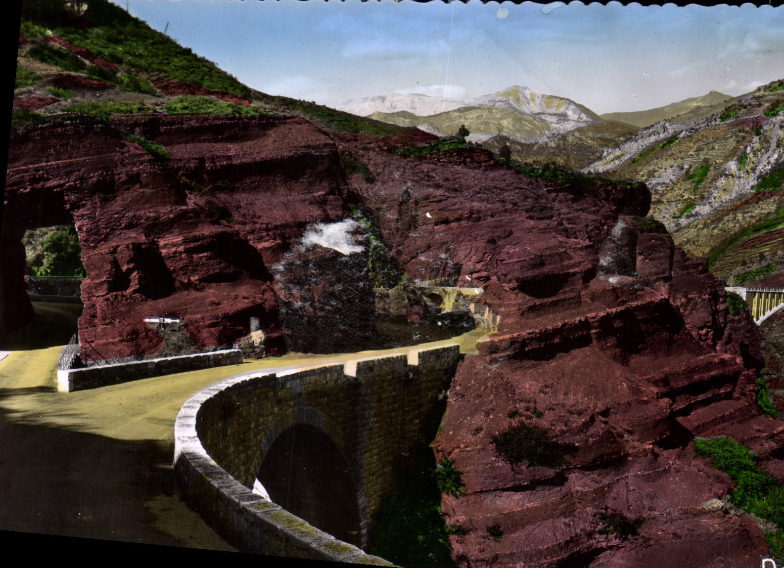 CPM La Route des Grandes Alpes Gorges de Daluis Tunnel et Pont du Saut de la Mariee