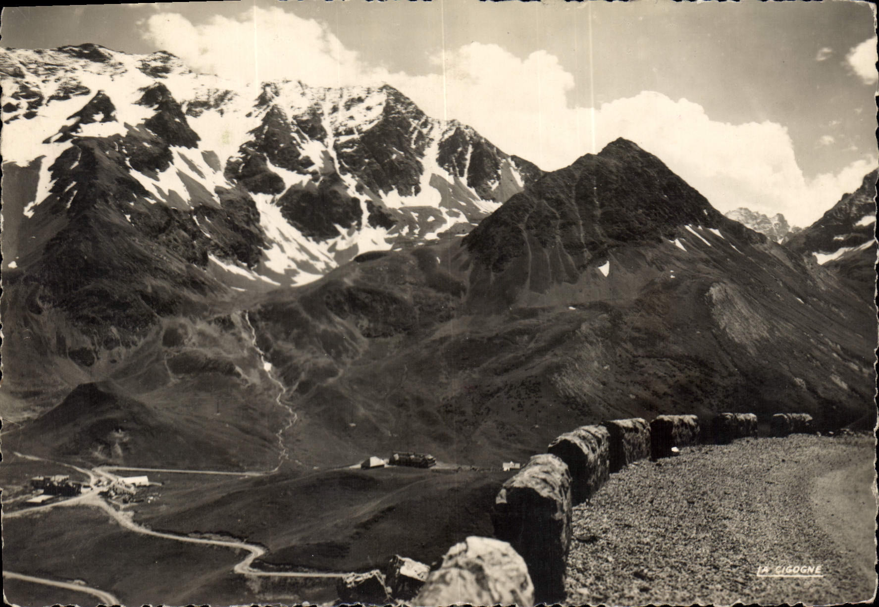 CPM Villar d'Arene Htes Alpes Col du Lautaret Route du Galibier et Glacier de l'homme