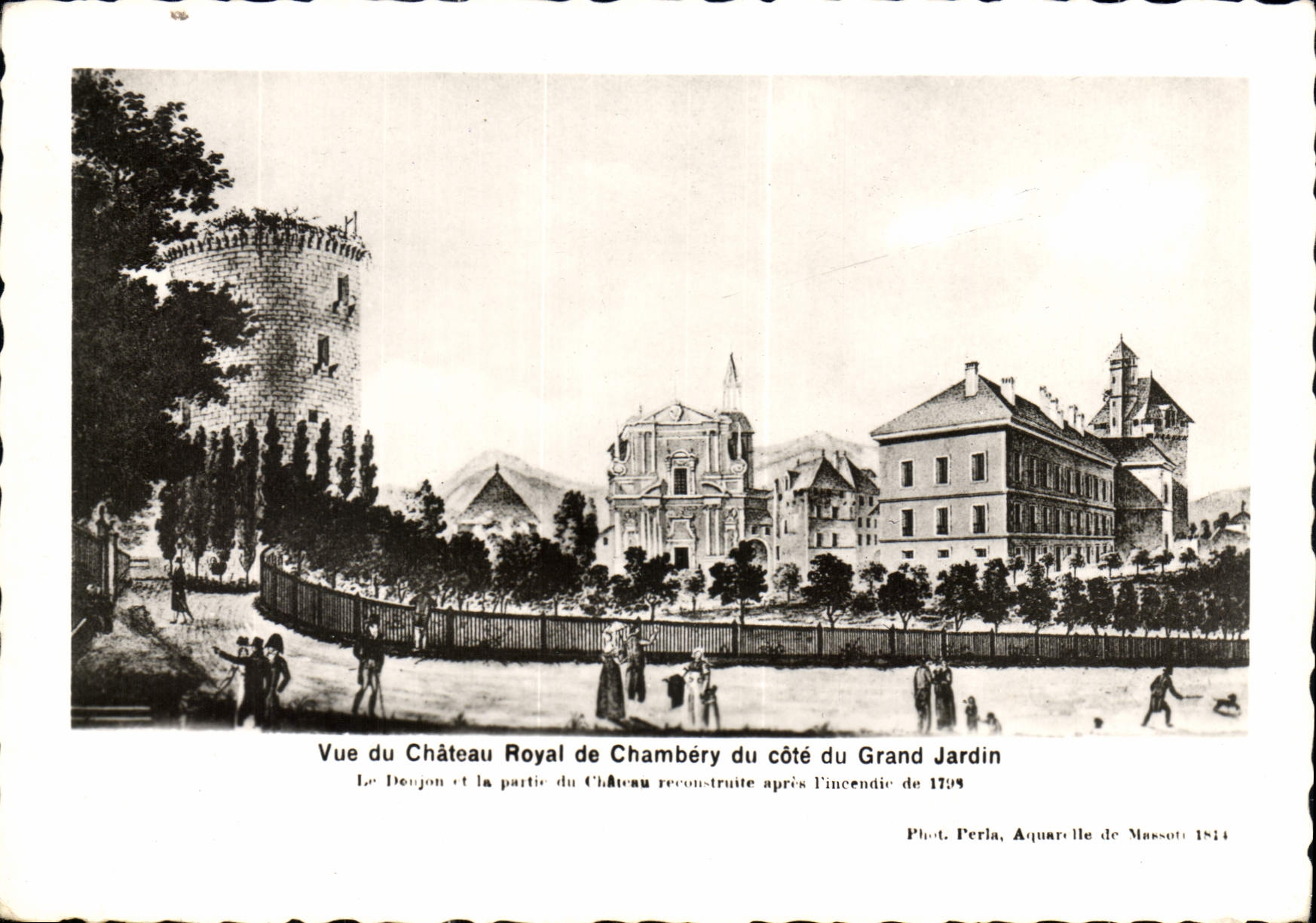 CPM Vue du Chateau Royal de Chambery du cote du Grand Jardin 