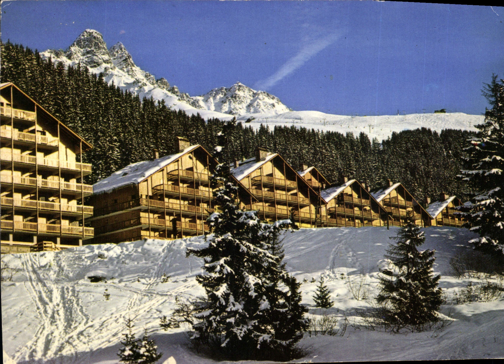 CPM Meribel les Allues Le Plateau de Morel et la Dent de Burgin