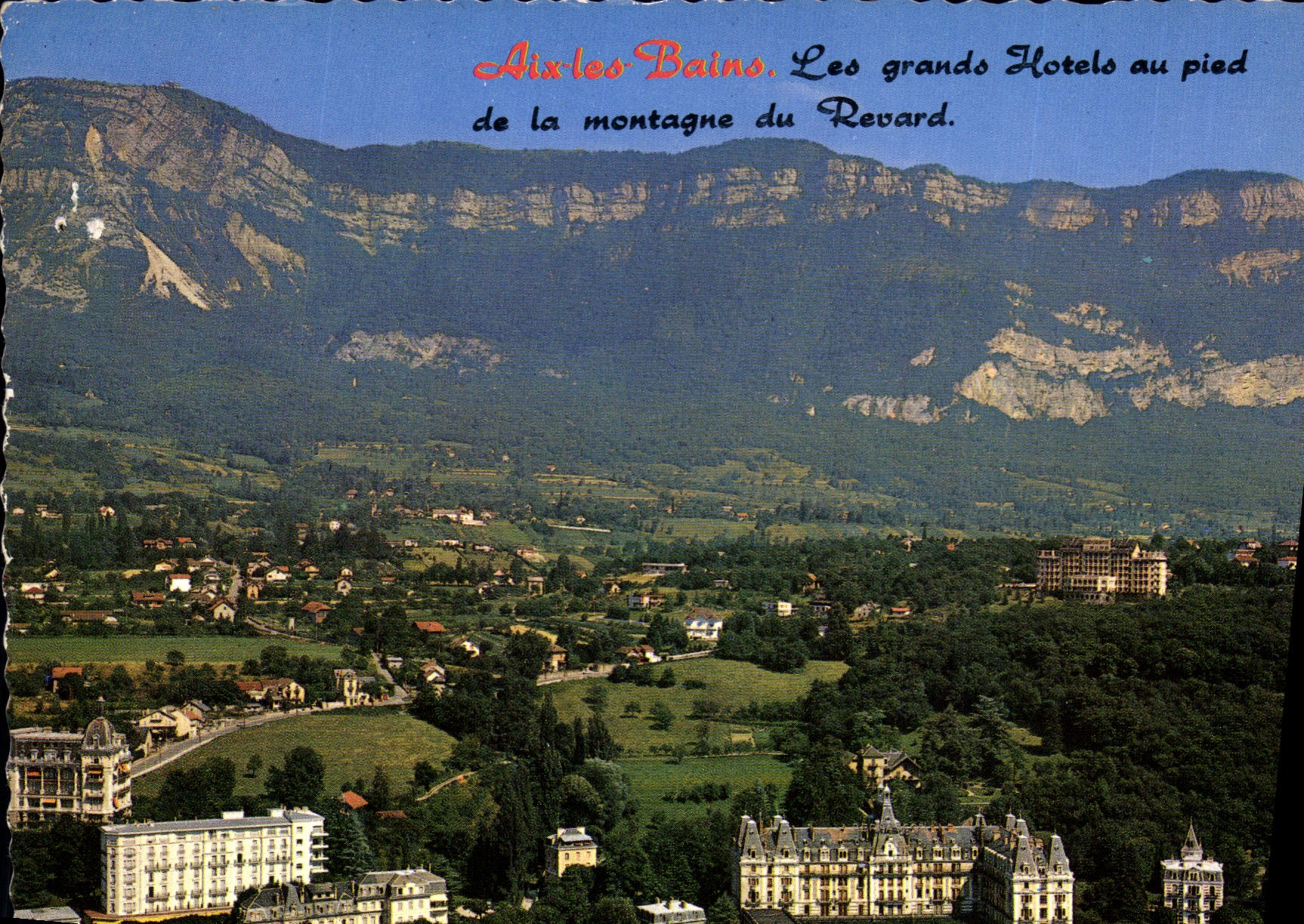 CPM Aix les Bains Savoie Les Grands Hotels et la Chaine du Revard