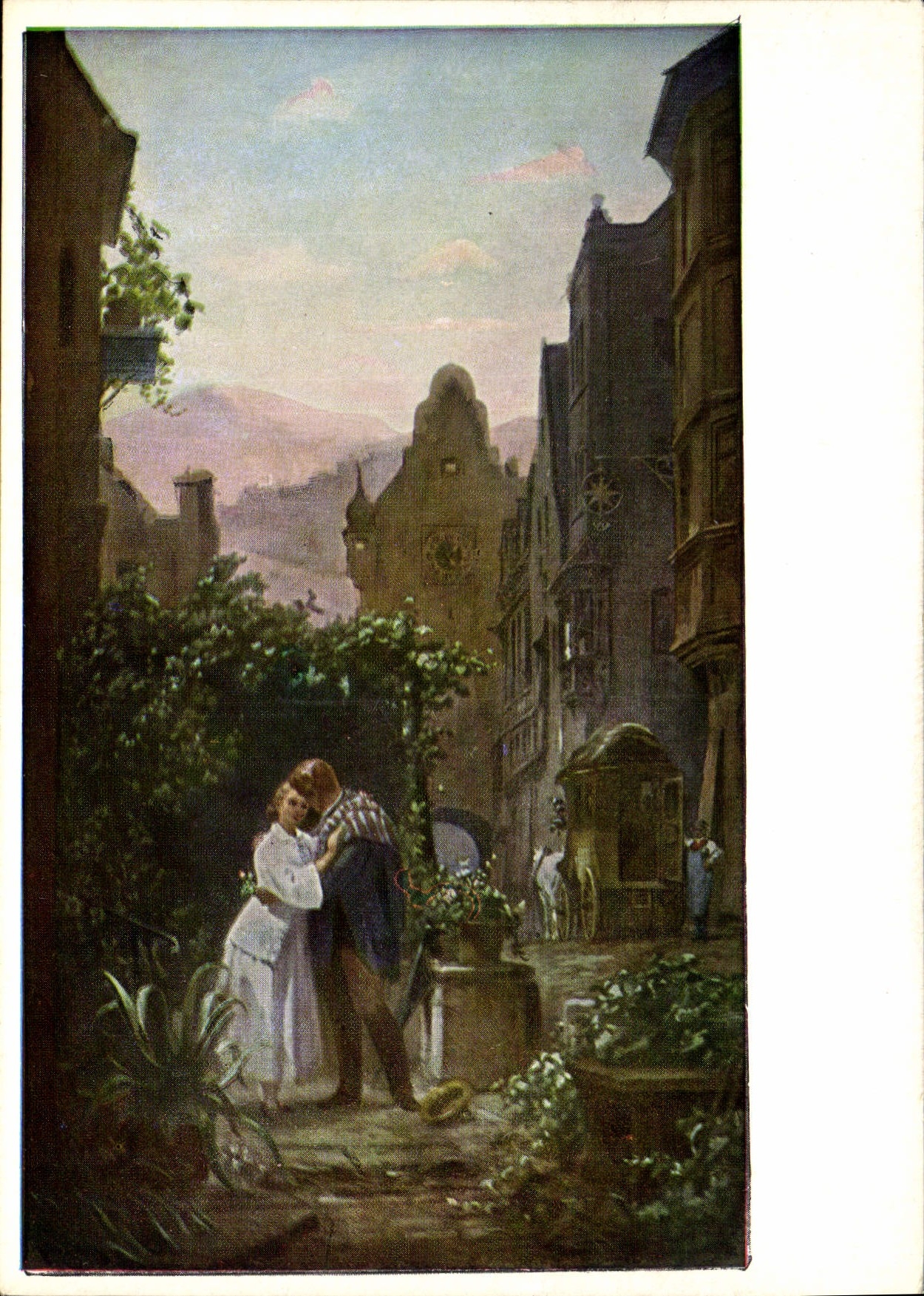 CPM Carl Spitzweg 1808 1885 Der Abschied Les adieux Fare well