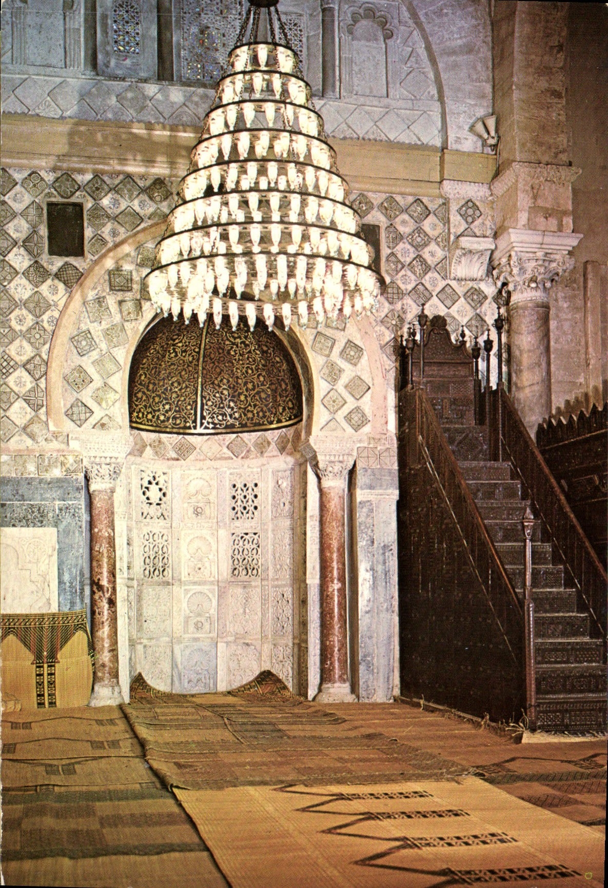 CPM Kairouan Mibrabs et chaine de la Grande Mosquee 