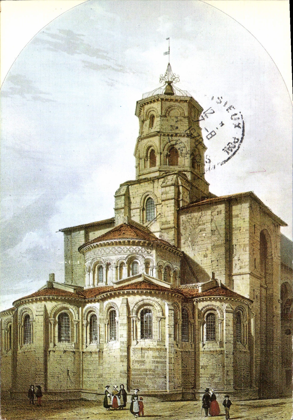 CPM Nos Vieilles Provinces Le Velay Basilique Saint Julien a Brioude Clocher epointe 