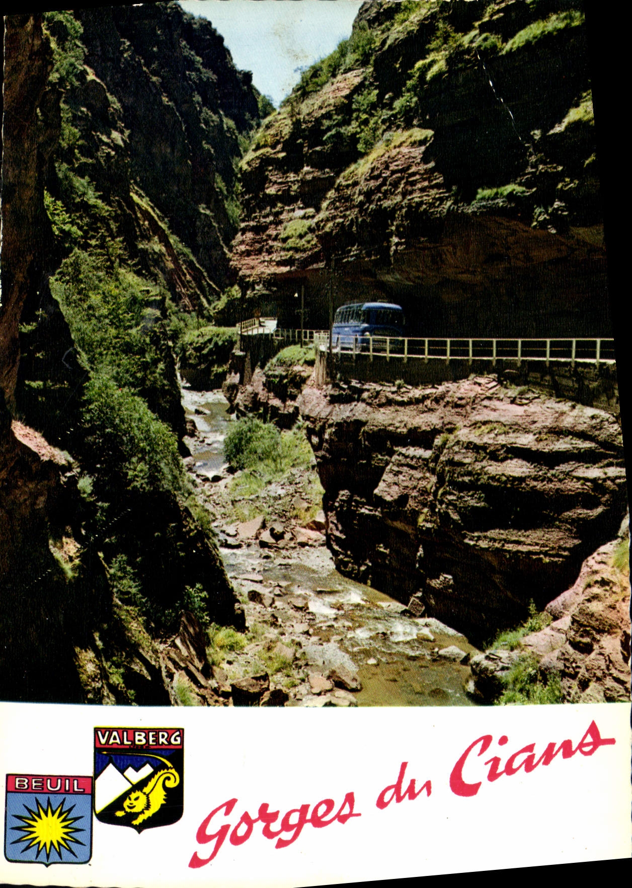 CPM Gorges du Cians La route de Touet sur Var a Beuil Valberg traversant la petite Clue