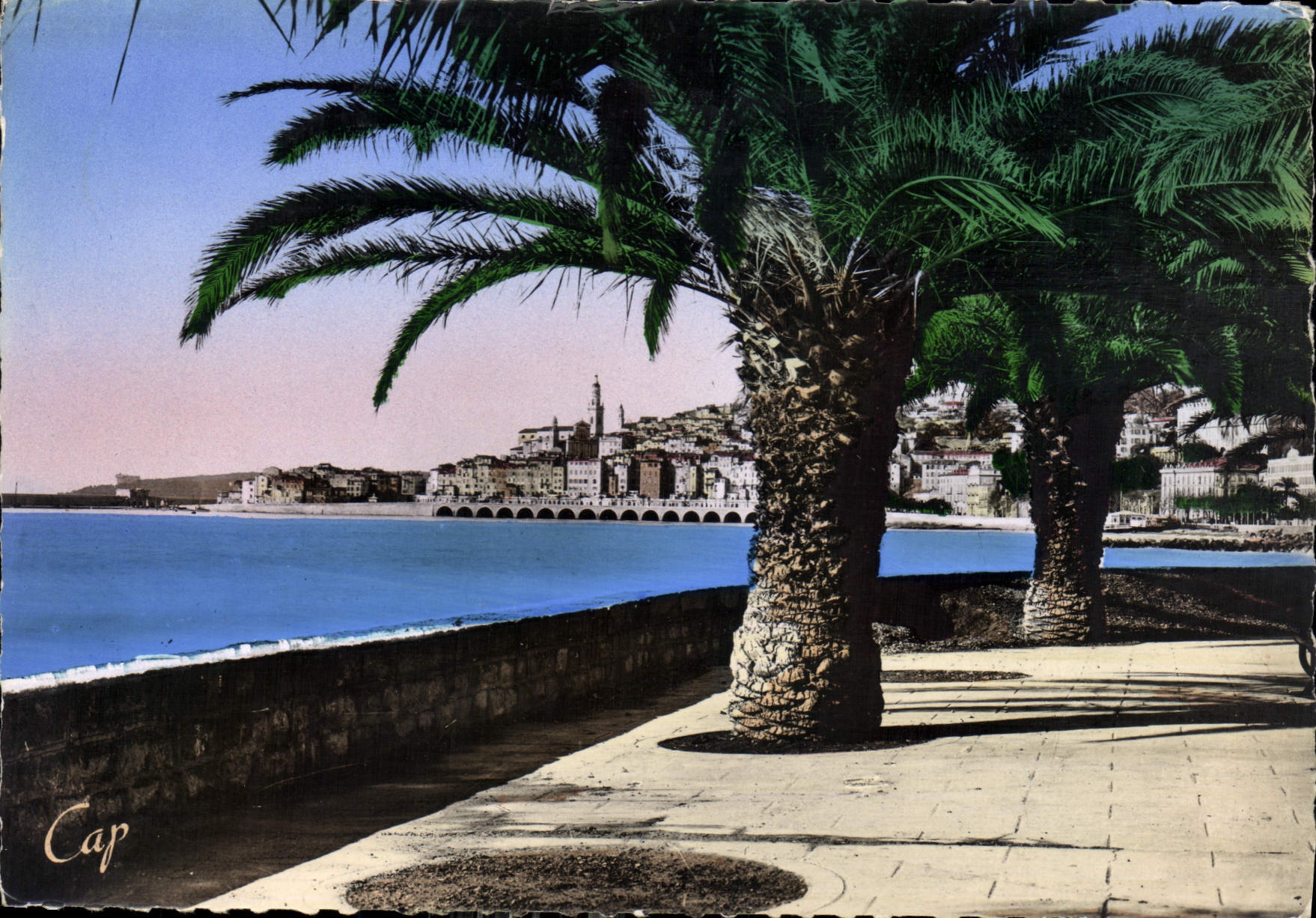 CPM Menton Vue prise de Garavan 