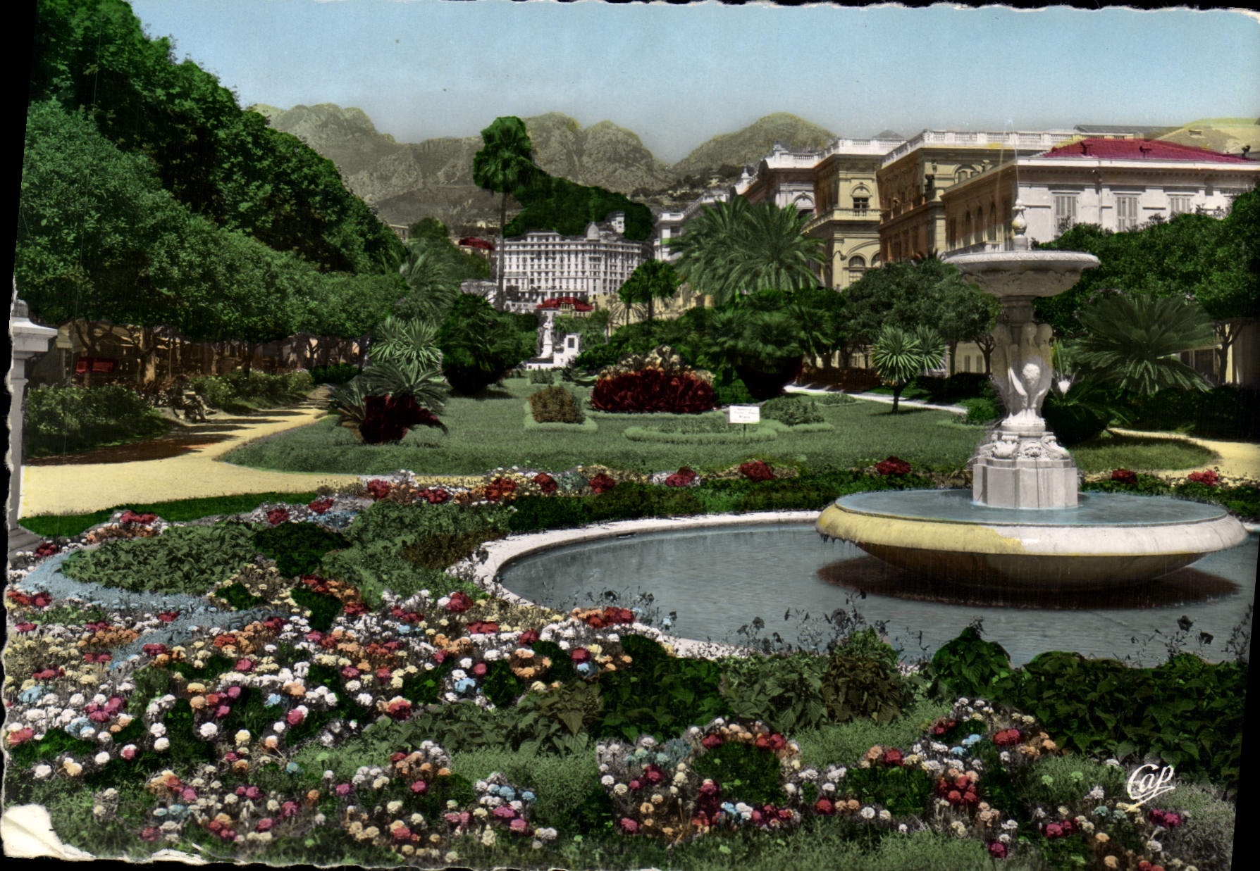 CPM Menton Le jardin public 