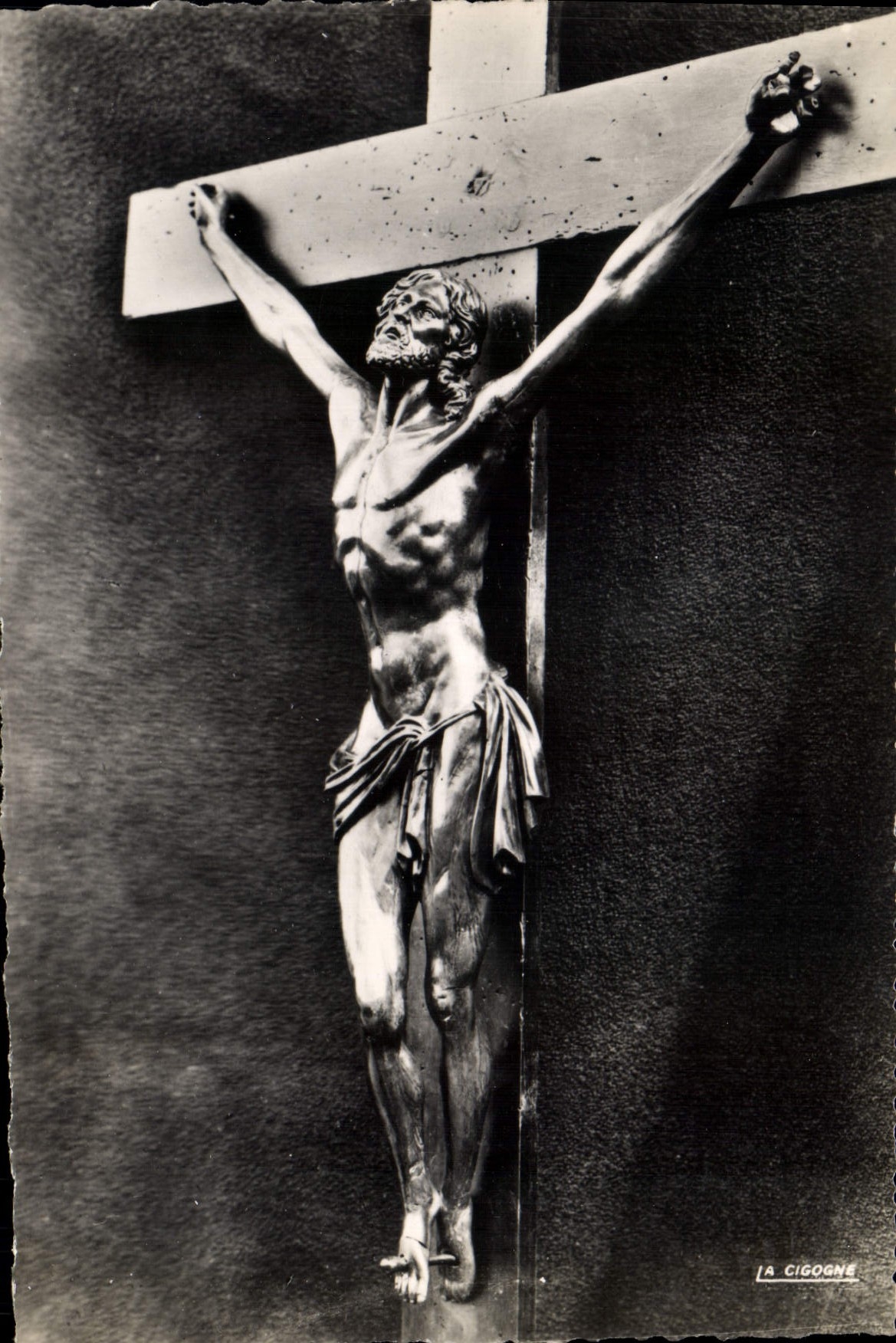 CPM Moutier d'Ahun Creuse Le Christ en buis XVII s