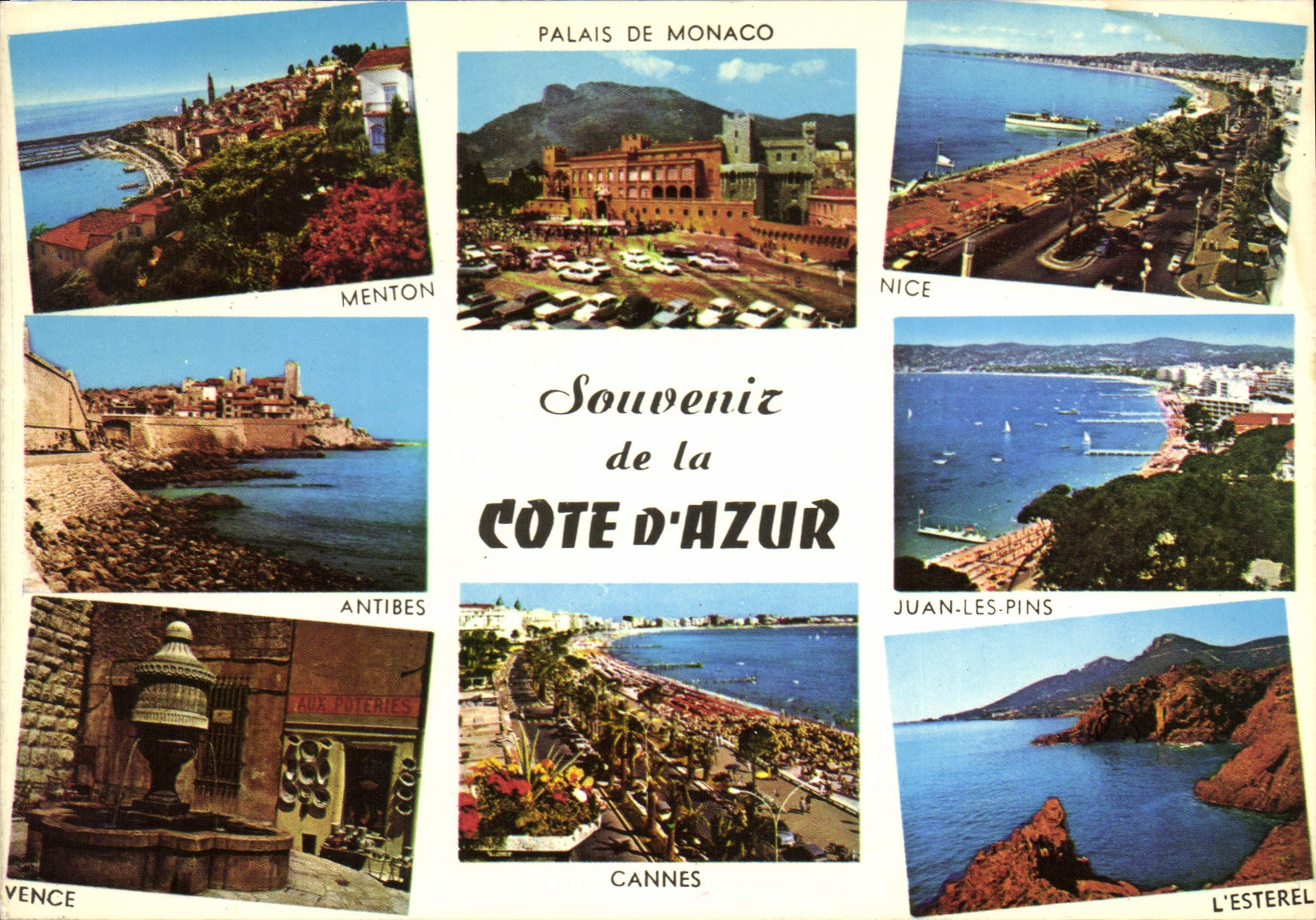 CPM Souvenir de la Cote d'Azur 