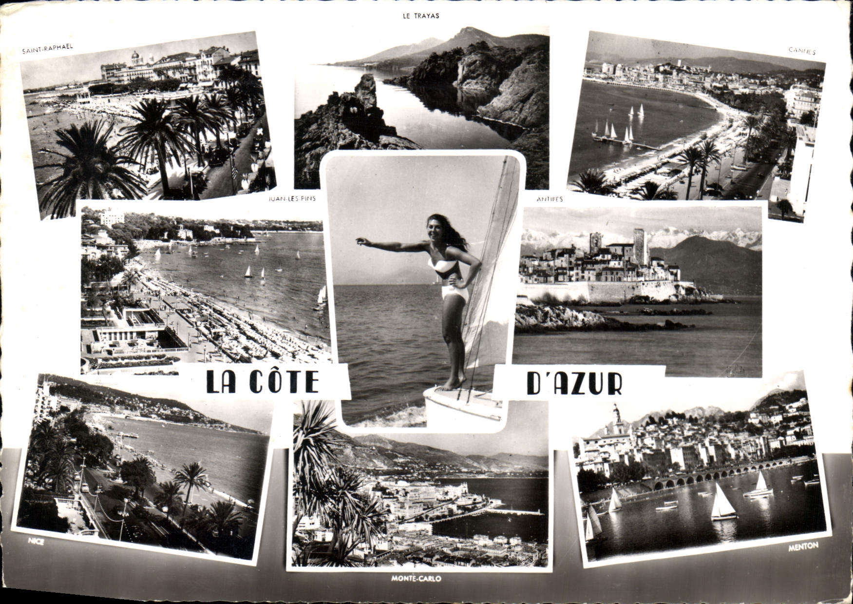 CPM Souvenir de la Cote d'Azur 