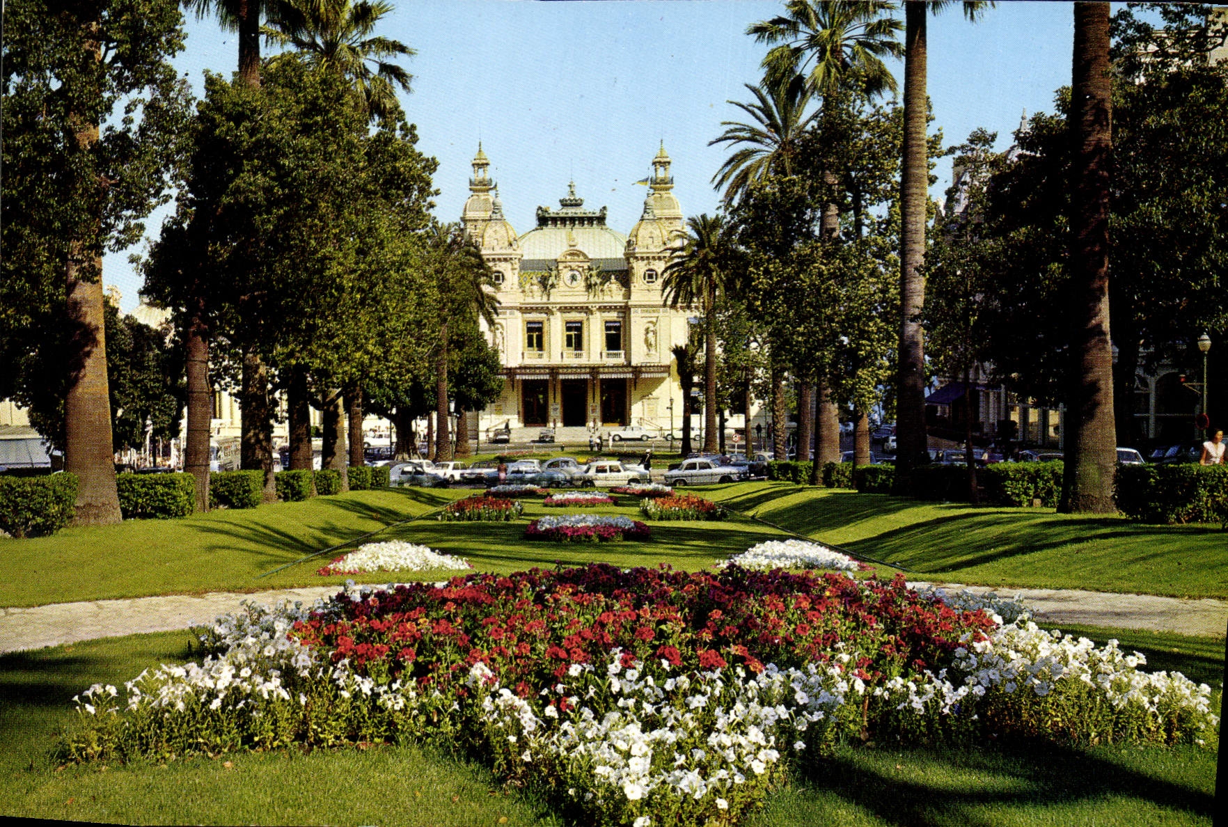 CPM La Cote d'Azur principaute de Monaco Monte Carlo le Casino et les Jardins 