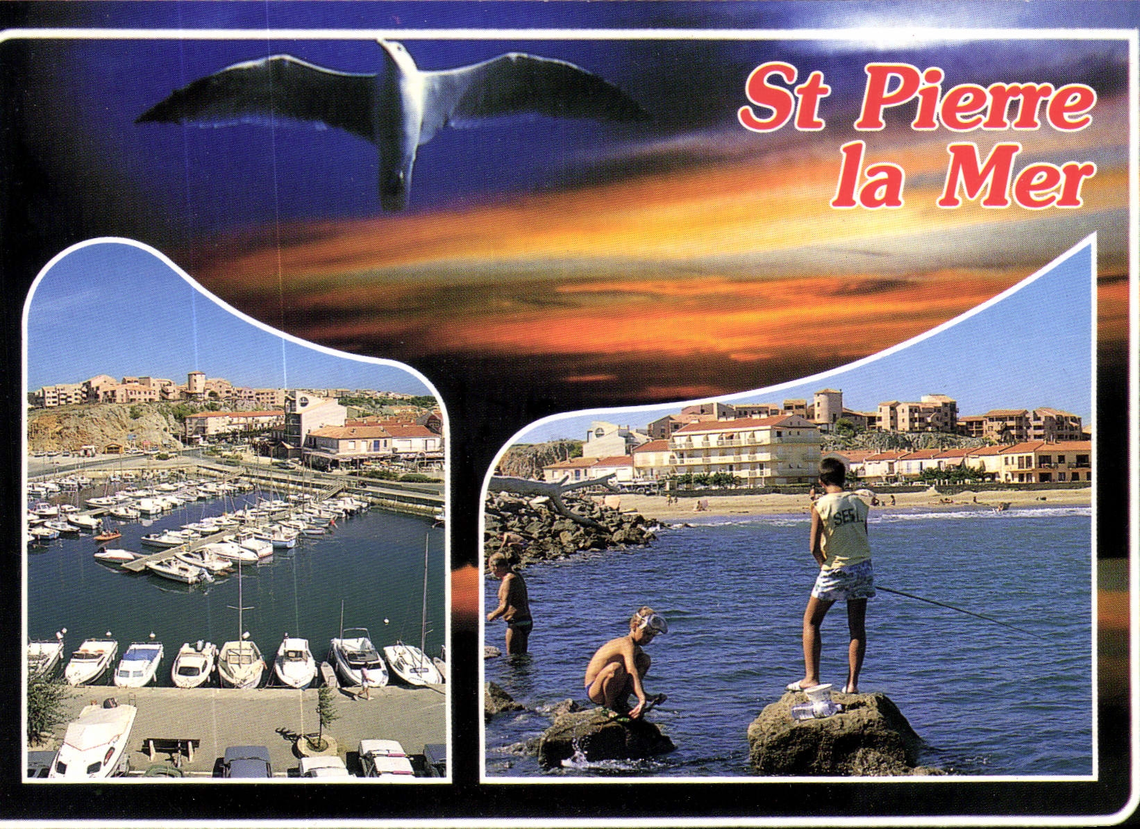 CPM En Parcourant la Cote Mediterraneenne St Pierre la Mer Aude