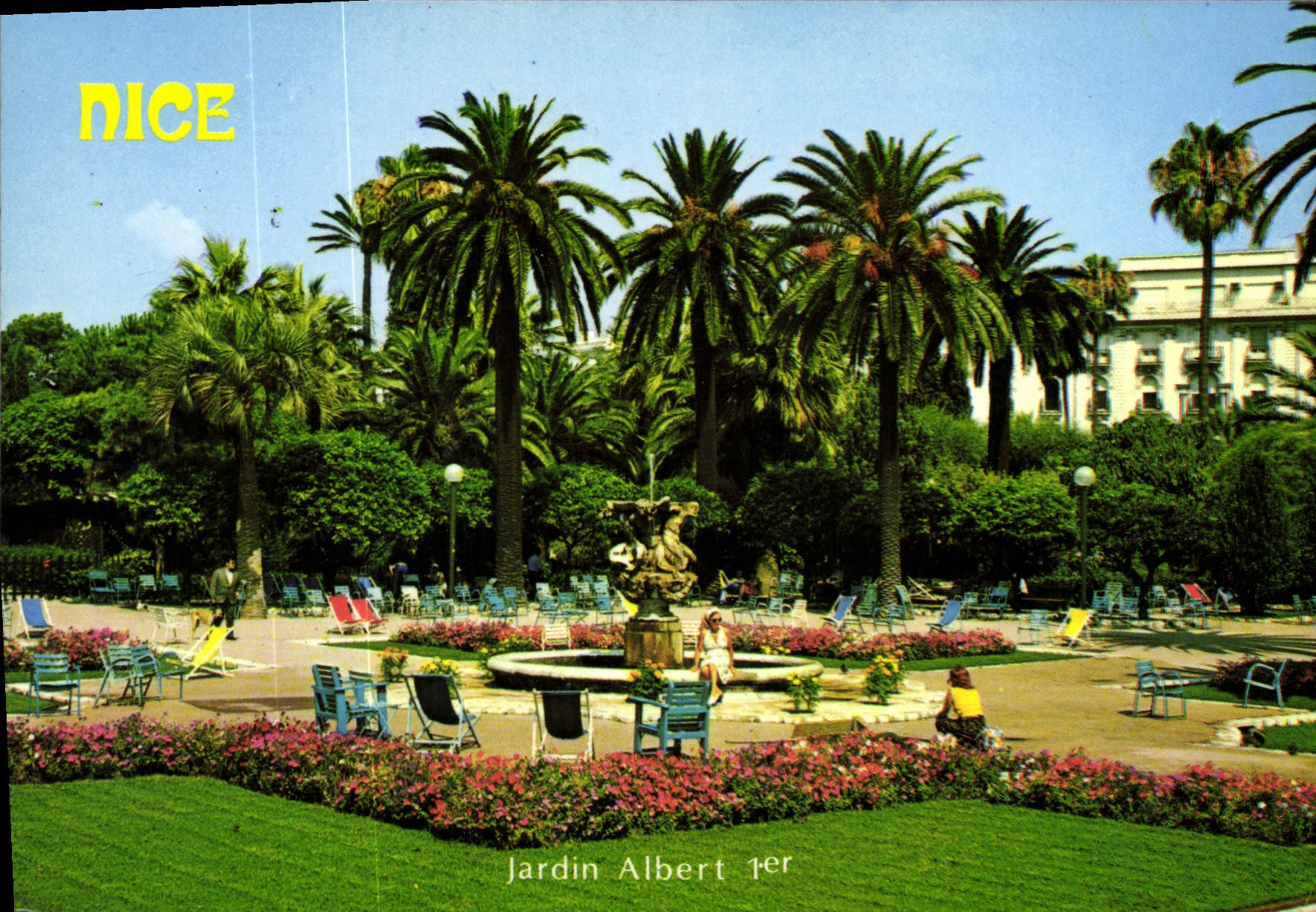 CPM Au Soleil de la Cote d'Azur Nice le Jardin Albert 1er