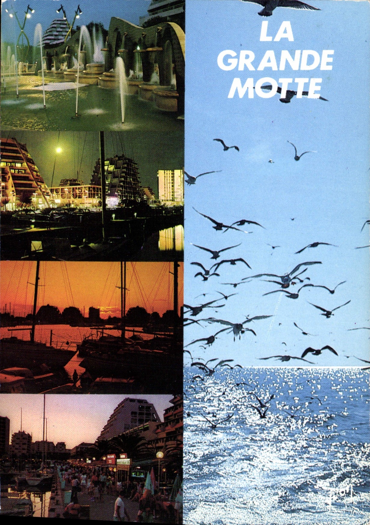 CPM La Grande Motte Herault l'Ete nuit et jour