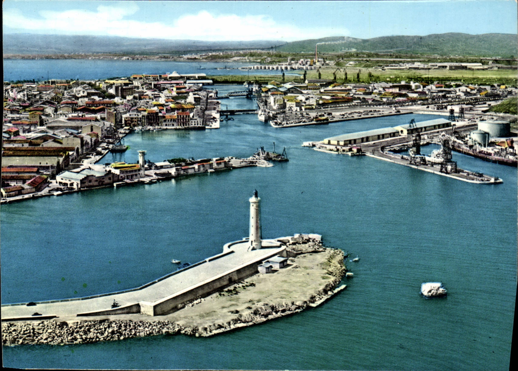 CPM En Survolant l'Herault Sete Herault vue aerienne