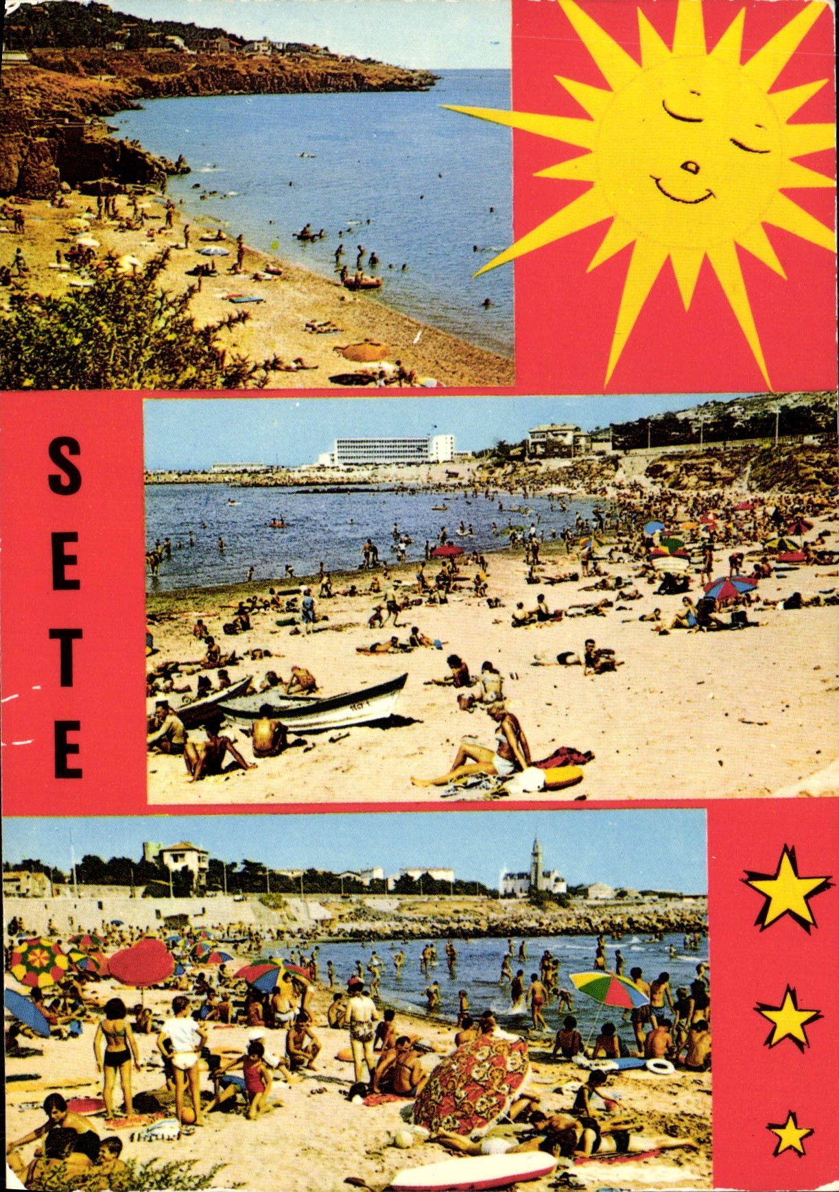 CPM Sete Herault une ile Singuliere les tres belles plages de la Corniche