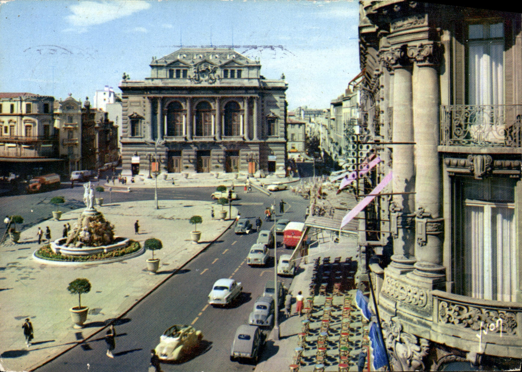 CPM Montpellier Herault Place de la Comedie