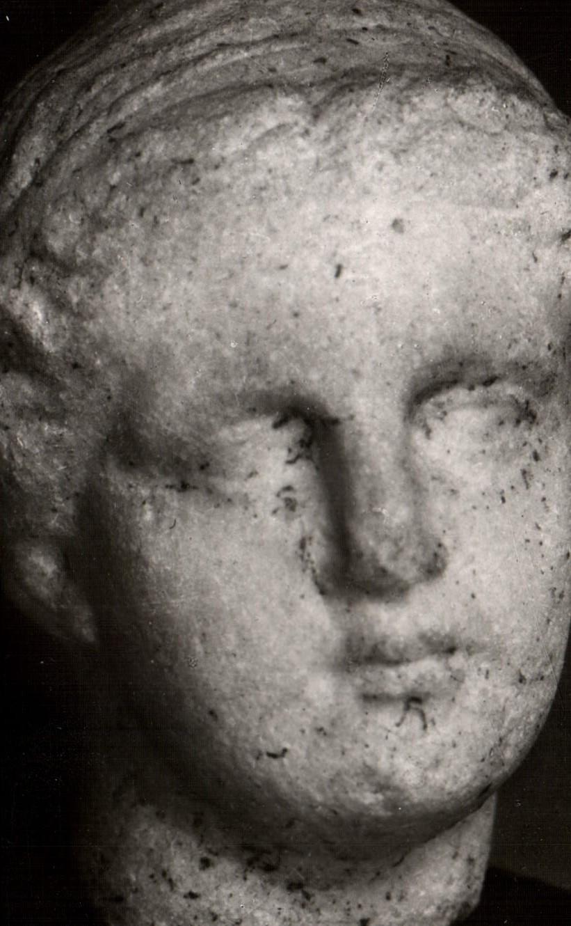 CPM Nissam Enserune Herault Musee de l'Oppidum Aphrodie Tete marbre trouvee a Poilhes style hellenis