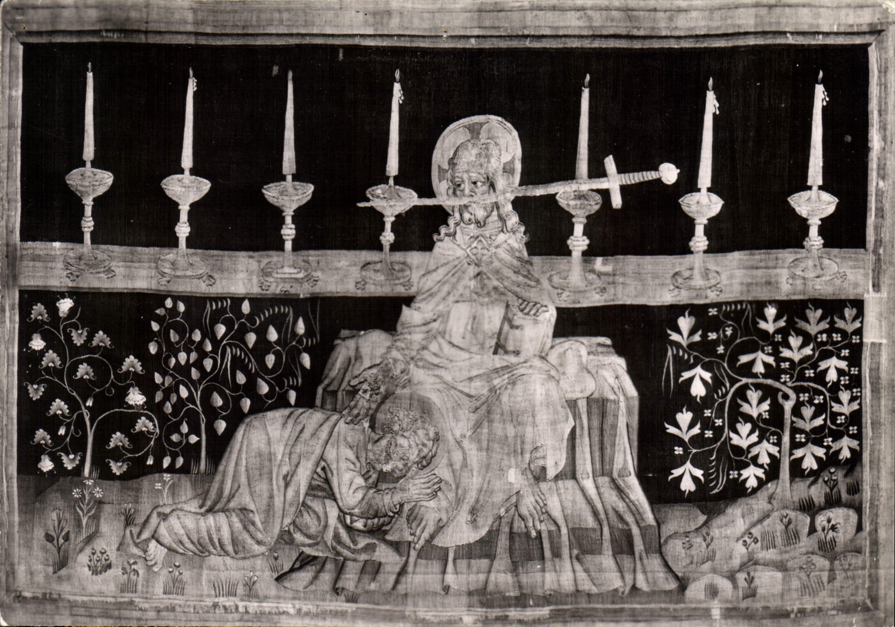 CPM Tapisserie de l'Apocalypse Fin du XIV S Saint Jean et le fils de l'Homme