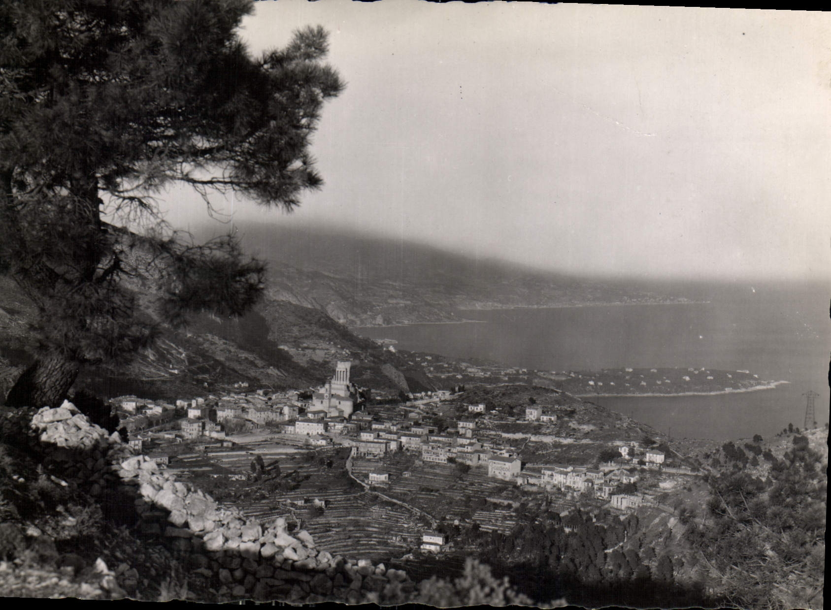 CPM La Turbie Vie generale le Cap Martin et l'Italie