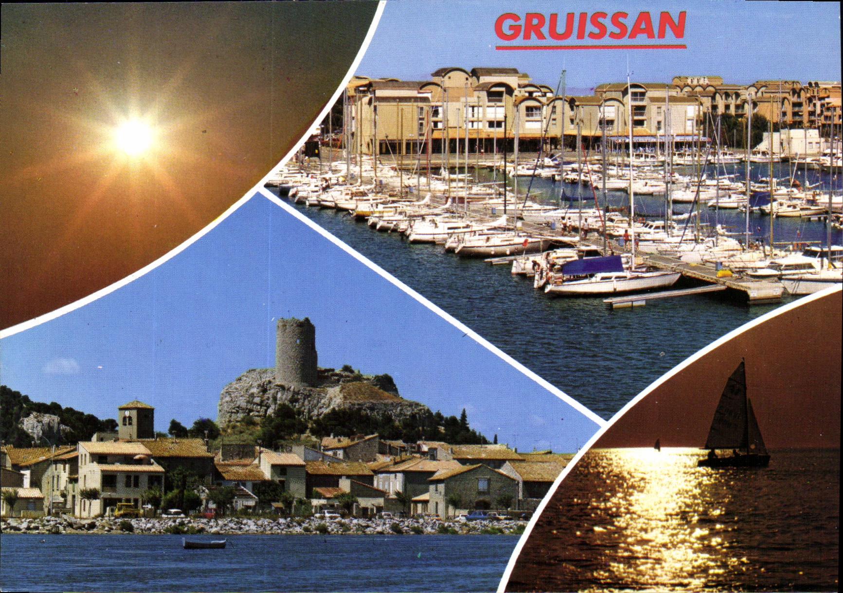 CPM La Cote des Roses Gruissan Aude Le vieux village avec sa legendaire