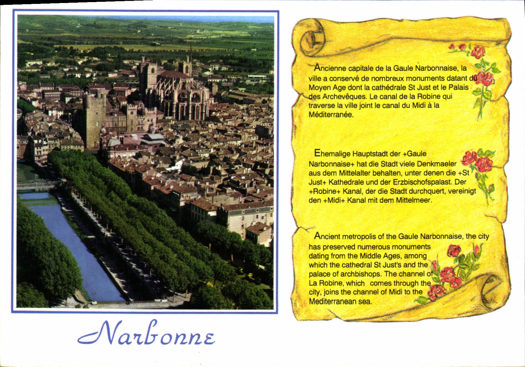 CPM Narbonne Aude Vue aerienne 