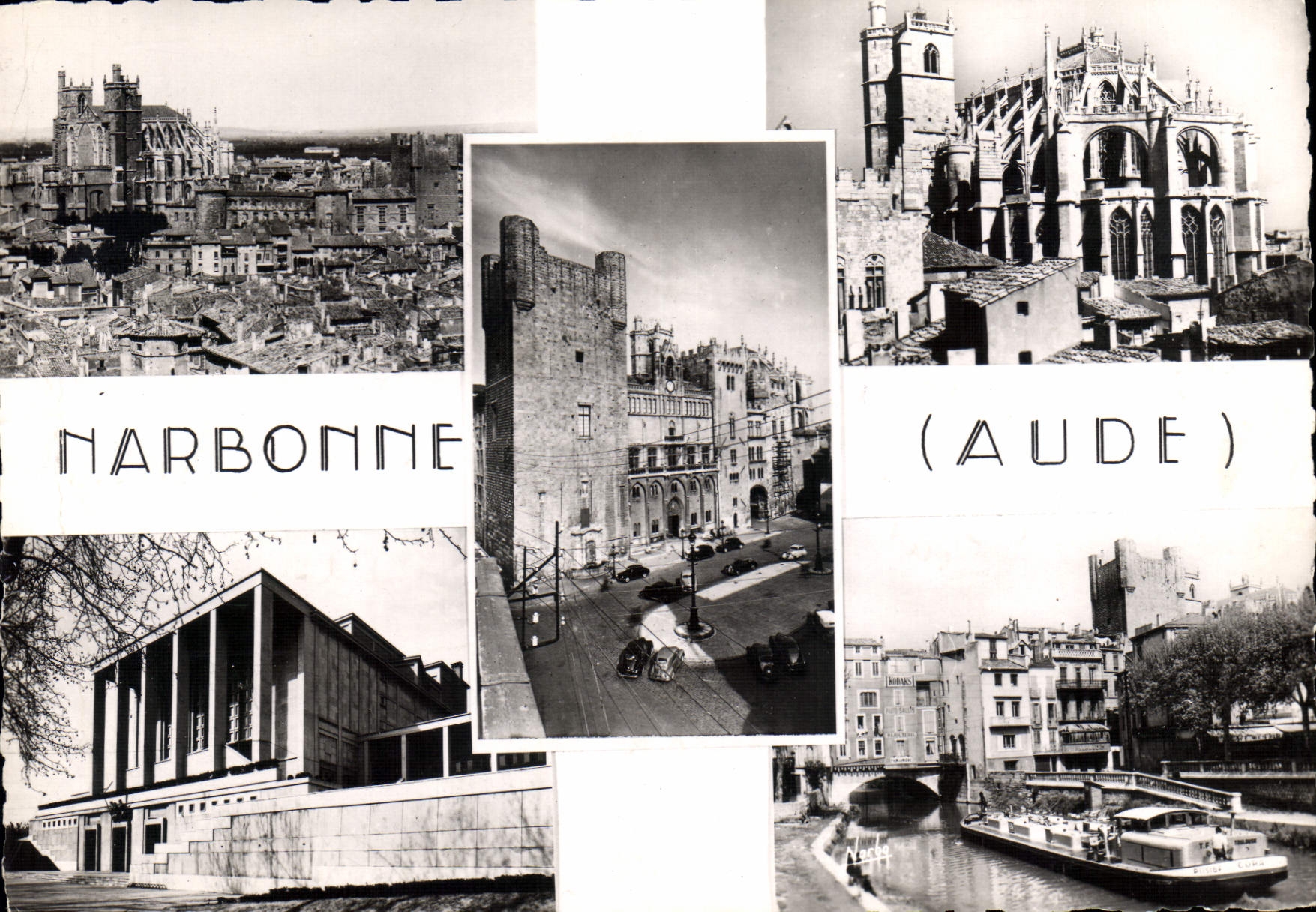 CPM Narbonne Aude Vue generale de la Basilique de l'Archeveche Ensemble de la Basilique Saint Just F
