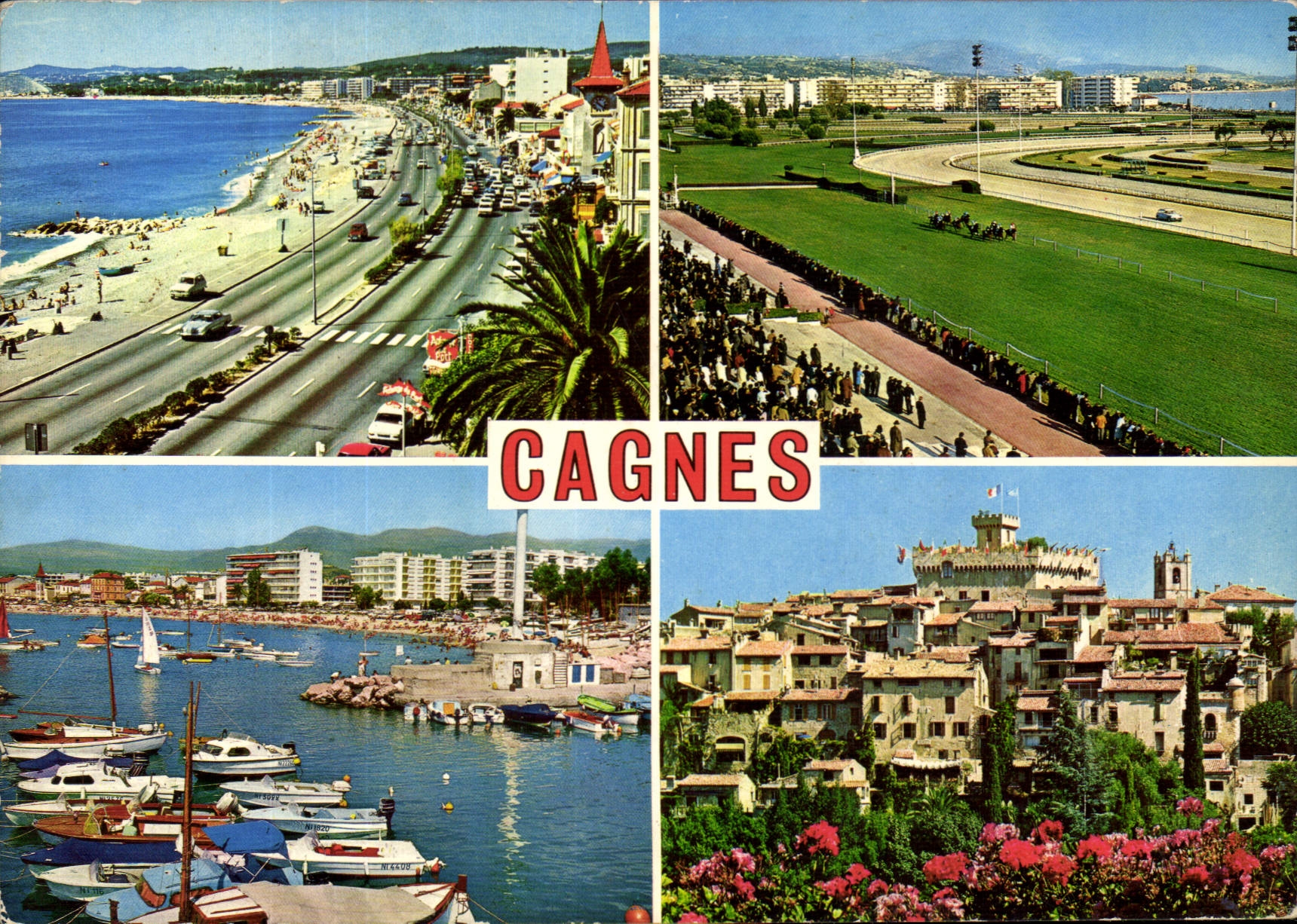 CPM Cagnes Cote d'Azur French Riviera Souvenir de Cagnes sur Mer 