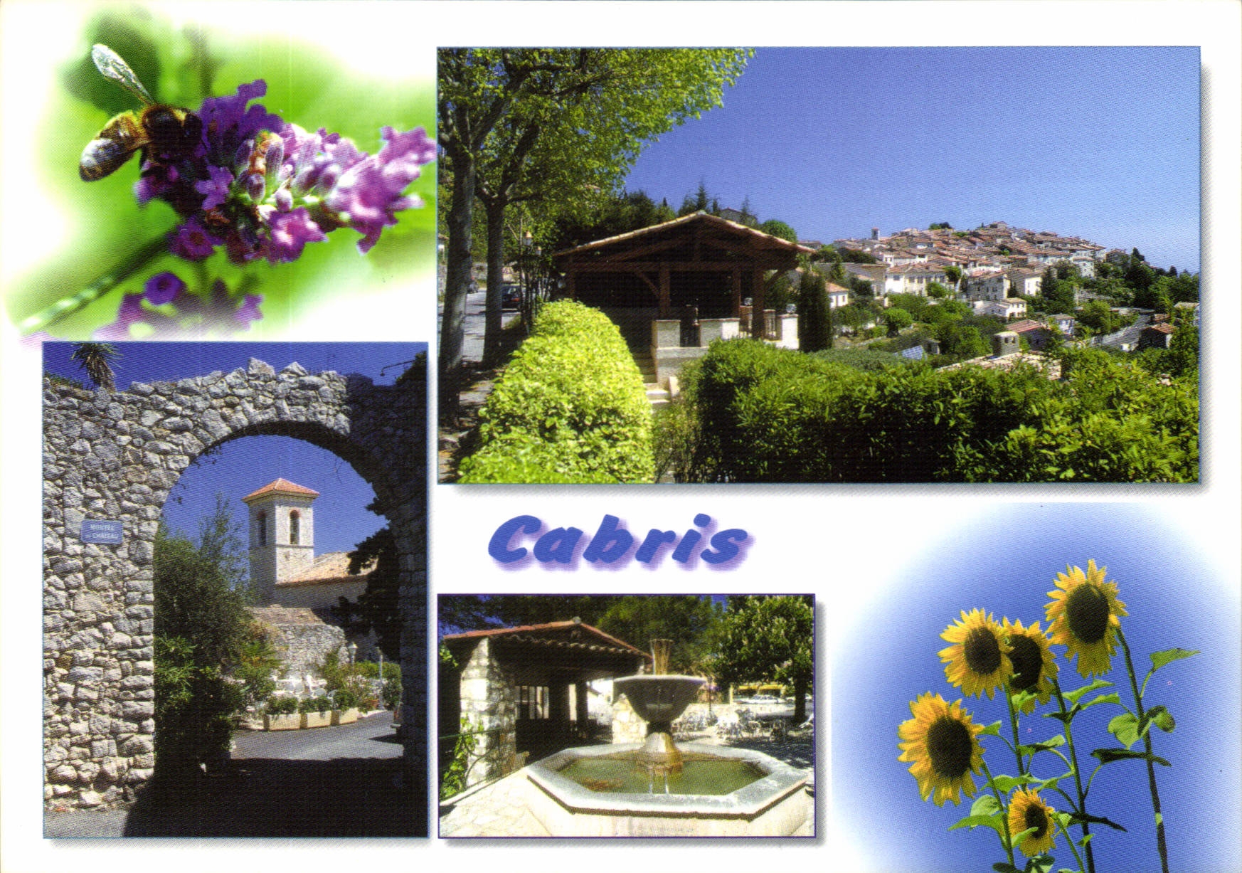 CPM Les sites de la Cote d'Azur Cabris Alpes Maritimes Pittoresque village provencal situe sur les h