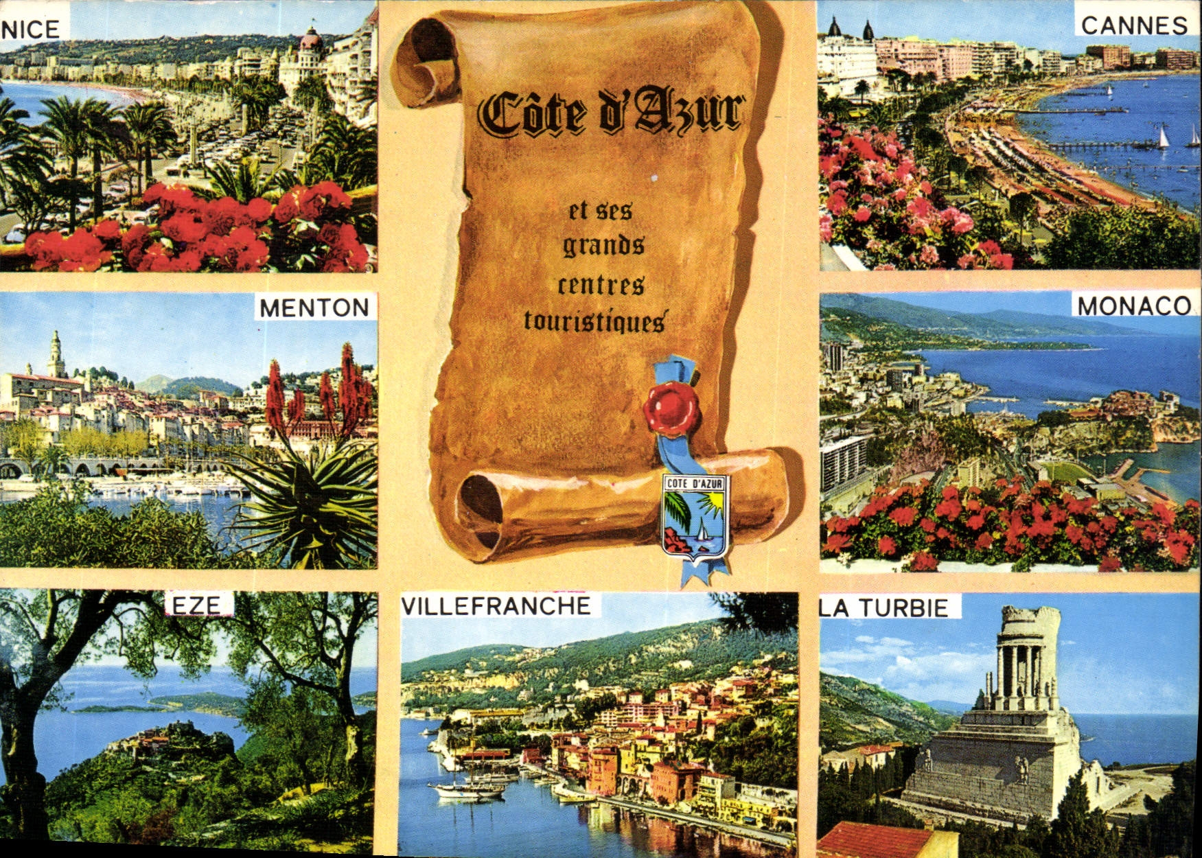 CPM Cote d'Azur French Riviera Les grands centres touristiques 