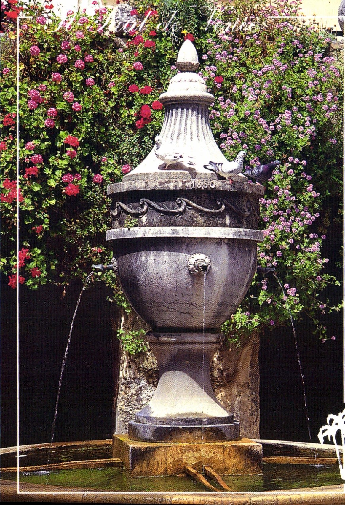 CPM La Cote d'Azur French Riviera St Paul de Vence A M La Fontaine de 1850