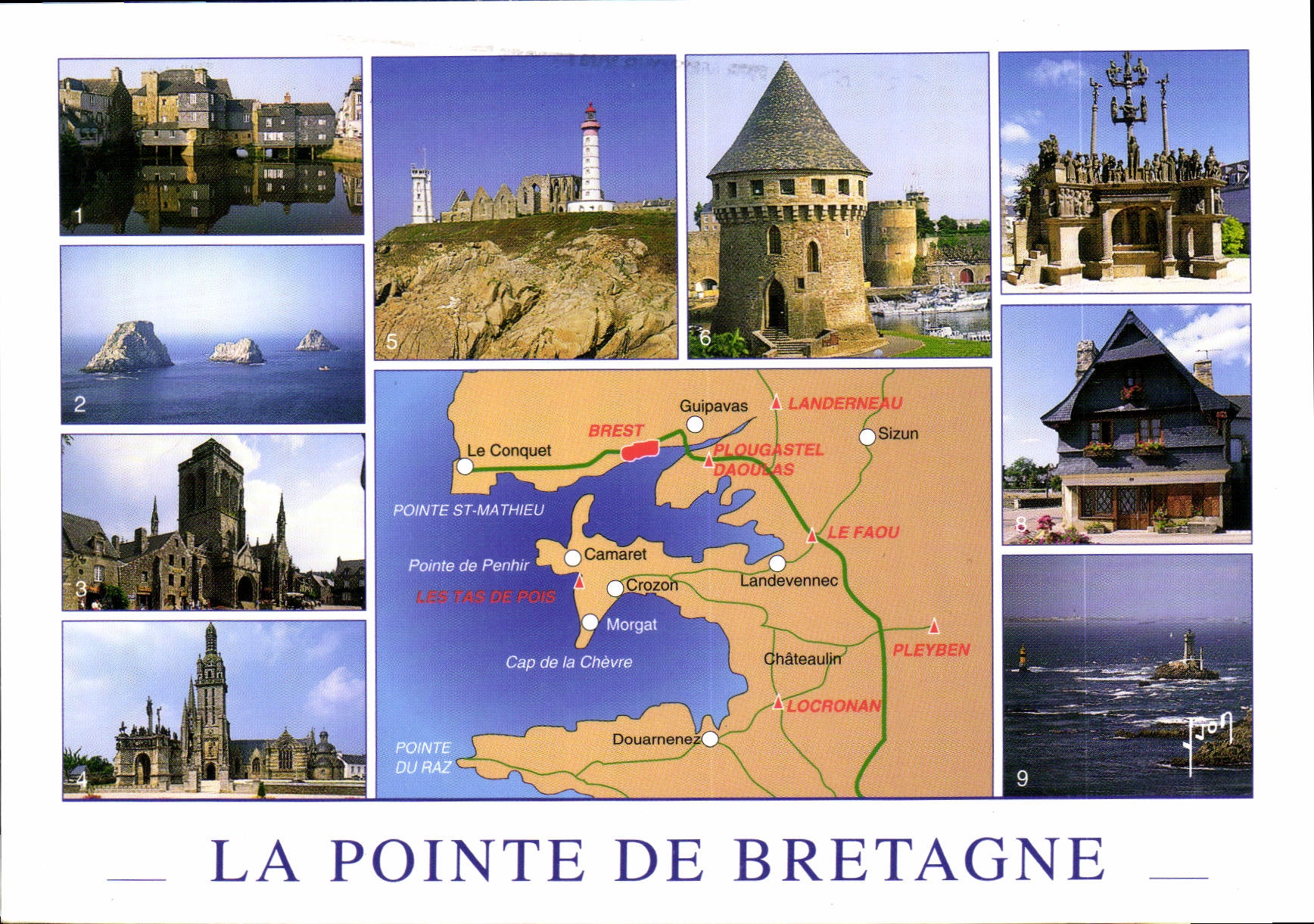CPA Couleurs et Lumiere de France La Pointe de Bretagne Finistere Landerneau Les Tas de Pois Locrona