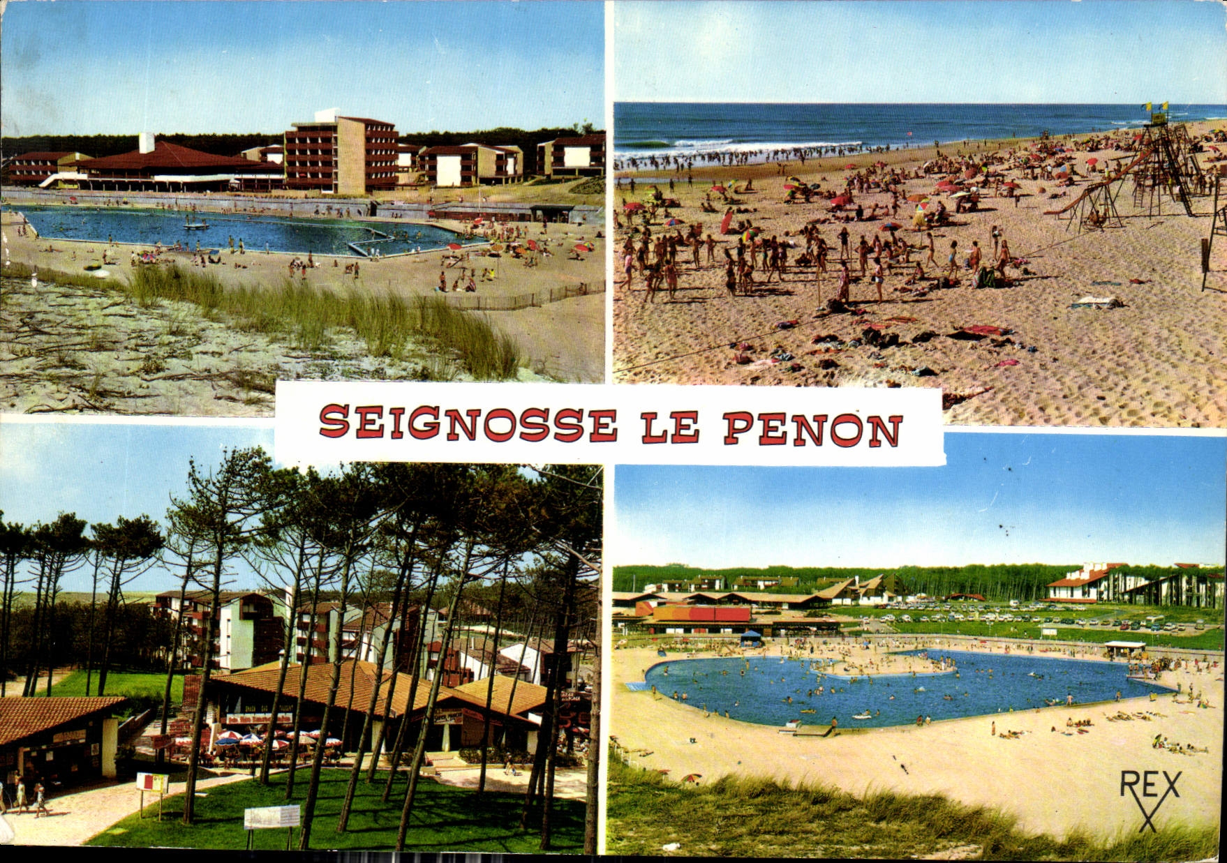 CPM La Piscine et Village Vacances Tourisme La Plage centre Commercial et la Residence de l'Eyre Pay